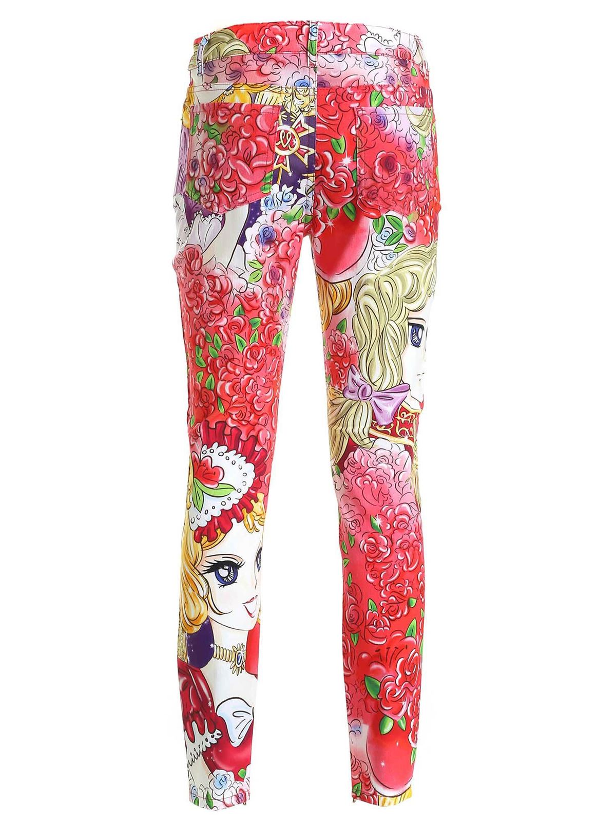 Marie Antoinette print pants in red 032854511888 (MOSCHINO / パンツ ) | MOSCHINO (モスキーノ)(1)