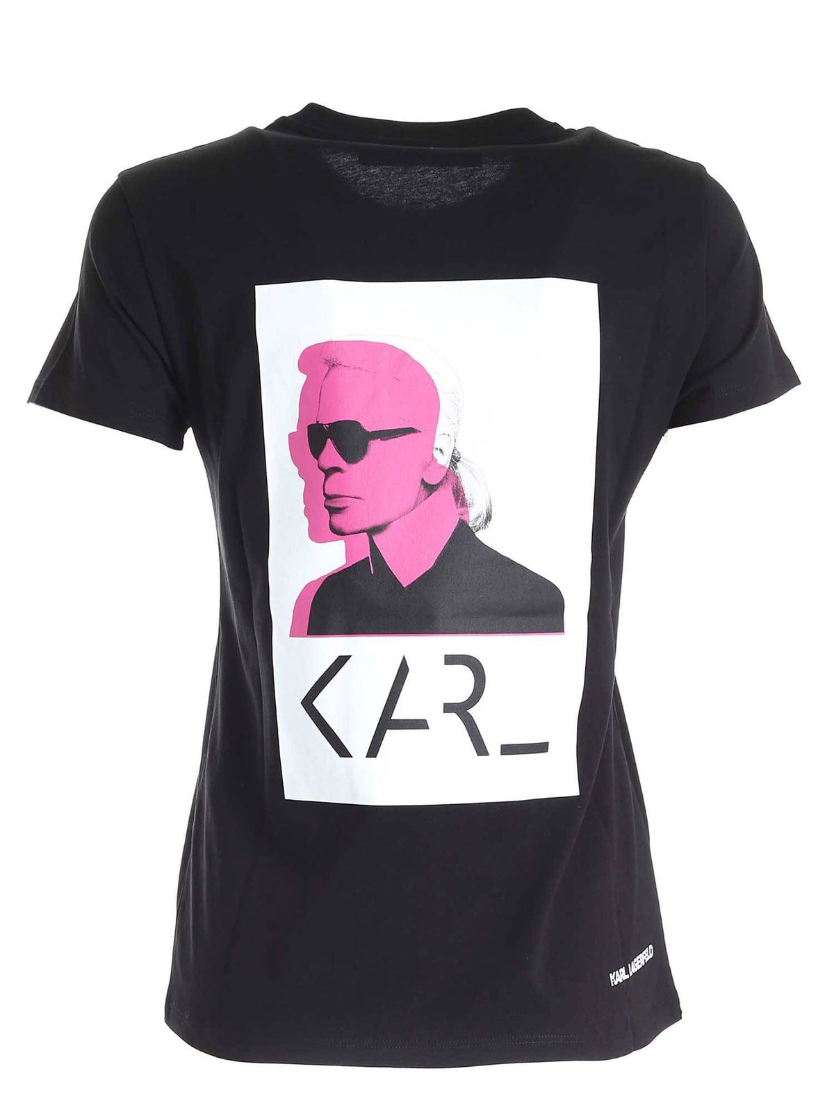 Legend black T-shirt in black 205W1716999 (KARL LAGERFELD / Tシャツ・カットソー ) | KARL LAGERFELD (カール・ラガーフェルド)(1)