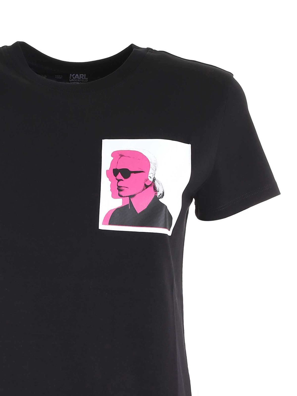 Legend black T-shirt in black 205W1716999 (KARL LAGERFELD / Tシャツ・カットソー ) | KARL LAGERFELD (カール・ラガーフェルド)(2)