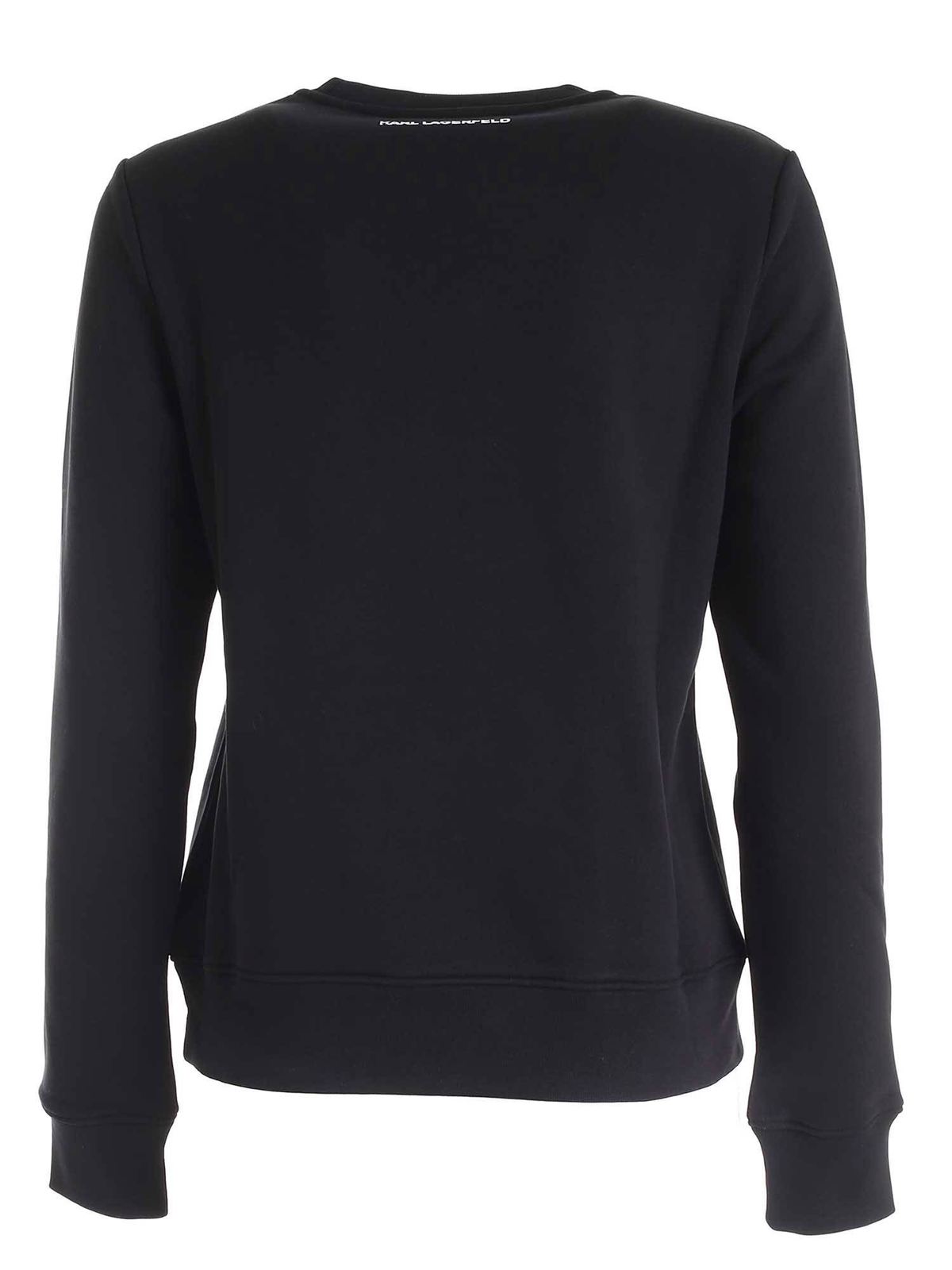 Karl Legend sweatshirt in black 205W1812999 (KARL LAGERFELD / スウェット・フーディー ) | KARL LAGERFELD (カール・ラガーフェルド)(1)