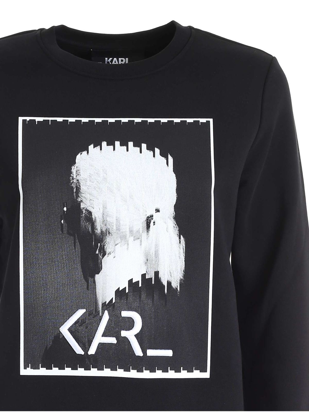 Karl Legend sweatshirt in black 205W1812999 (KARL LAGERFELD / スウェット・フーディー ) | KARL LAGERFELD (カール・ラガーフェルド)(2)