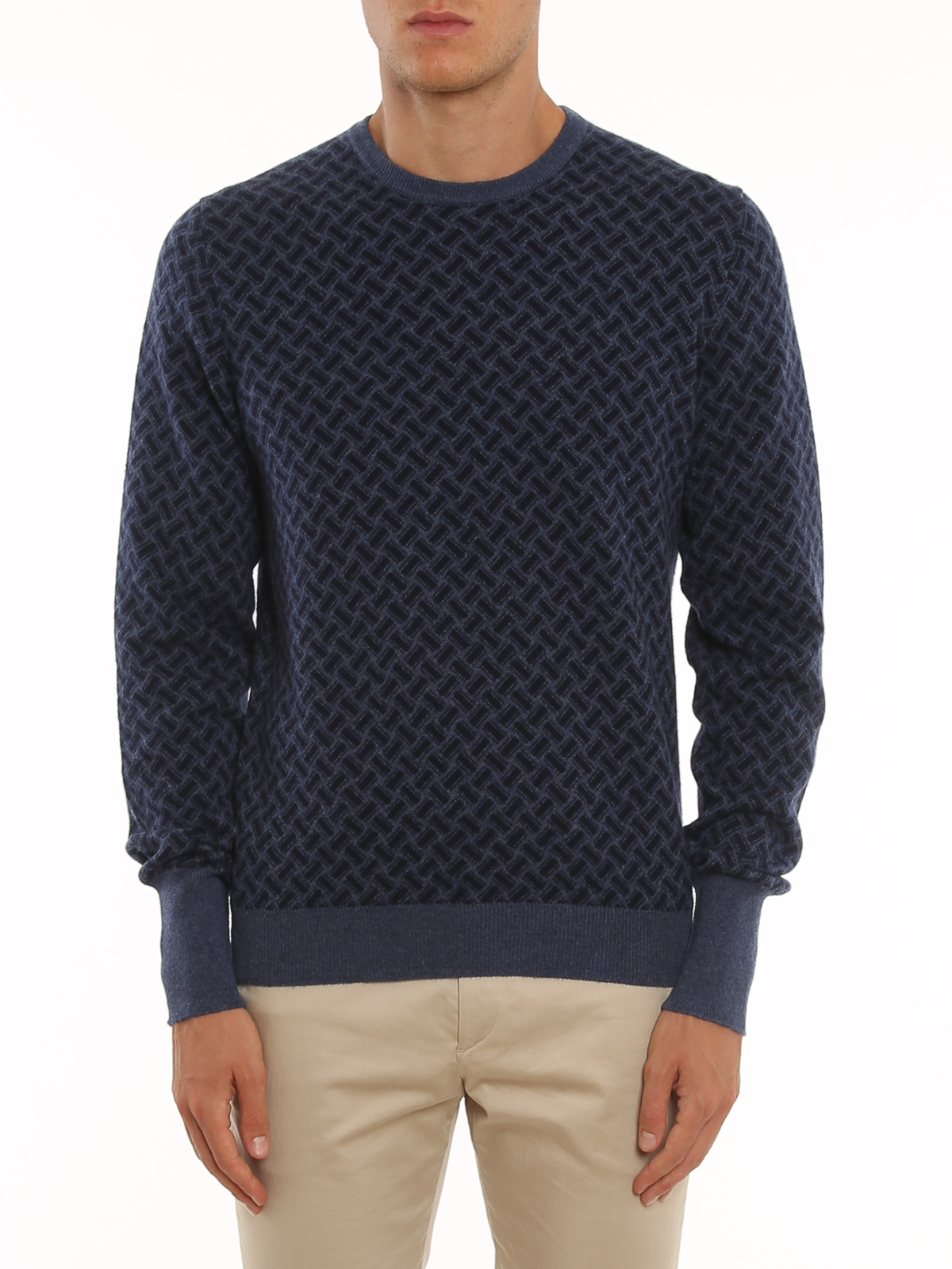Biscuit pattern cashmere jumper D2K103AI71 (Drumohr / ニット・セーター・カーディガン ) | Drumohr (ドルモア)(2)