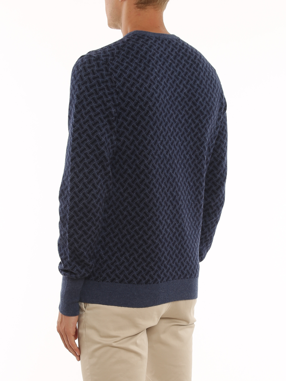 Biscuit pattern cashmere jumper D2K103AI71 (Drumohr / ニット・セーター・カーディガン ) | Drumohr (ドルモア)(3)