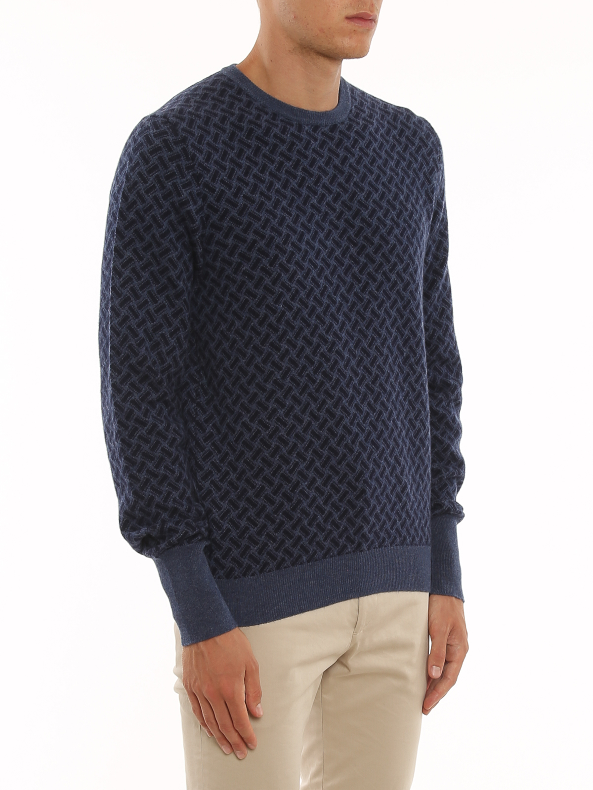 Biscuit pattern cashmere jumper D2K103AI71 (Drumohr / ニット・セーター・カーディガン ) | Drumohr (ドルモア)(4)