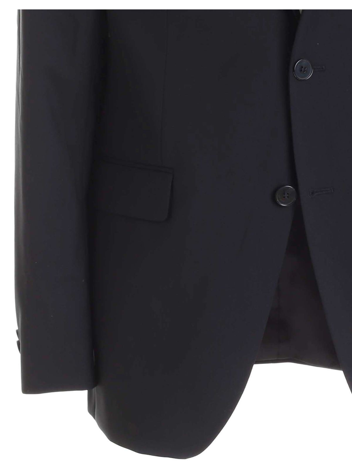 Two-buttons jacket in black 155200500099990 (KARL LAGERFELD / スーツ・ジャケット ) | KARL LAGERFELD (カール・ラガーフェルド)(2)
