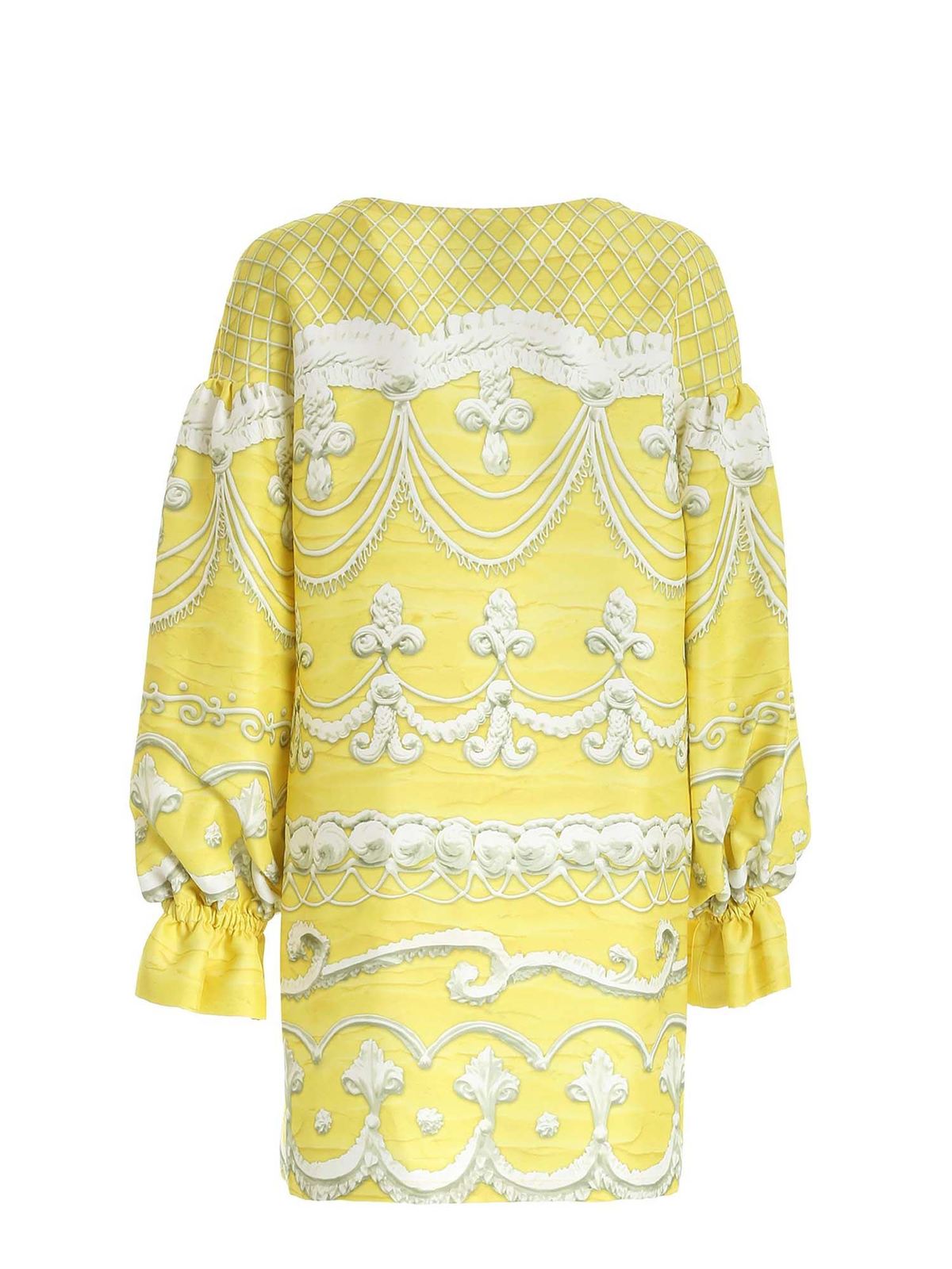 Icing print dress in yellow 046354521026 (MOSCHINO / コート・ダウン ) | MOSCHINO (モスキーノ)(1)