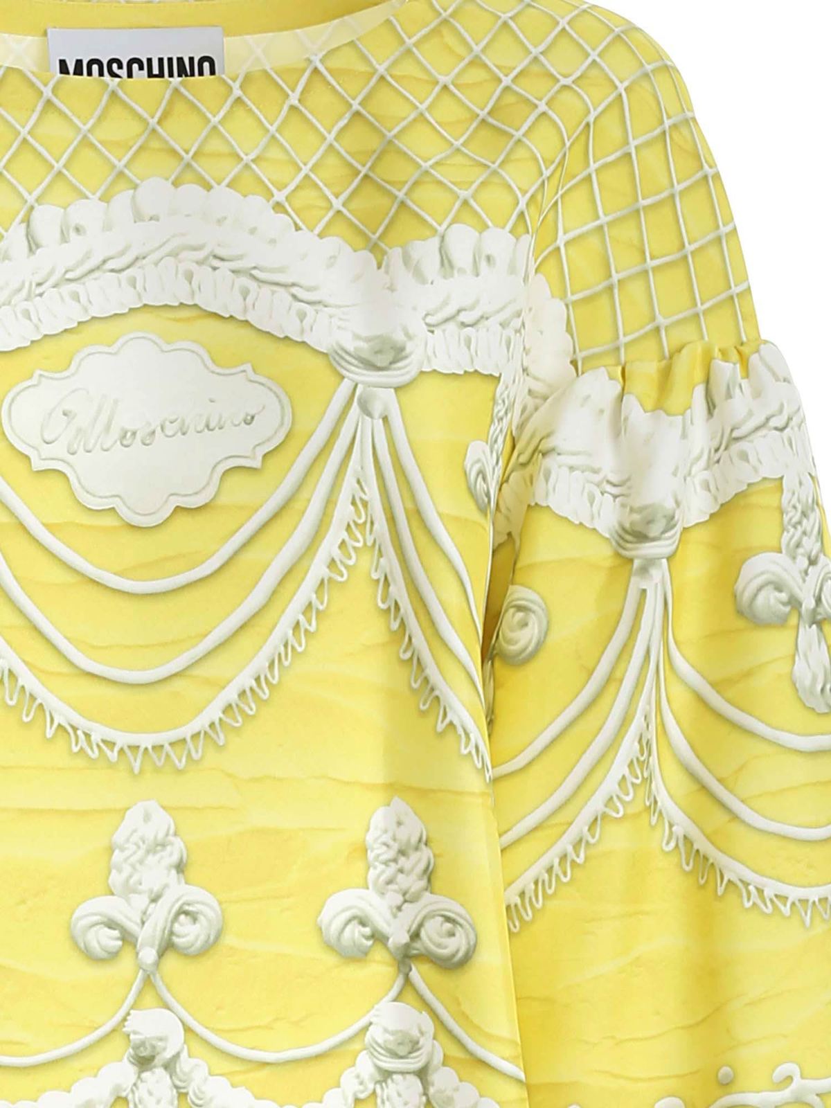Icing print dress in yellow 046354521026 (MOSCHINO / コート・ダウン ) | MOSCHINO (モスキーノ)(2)
