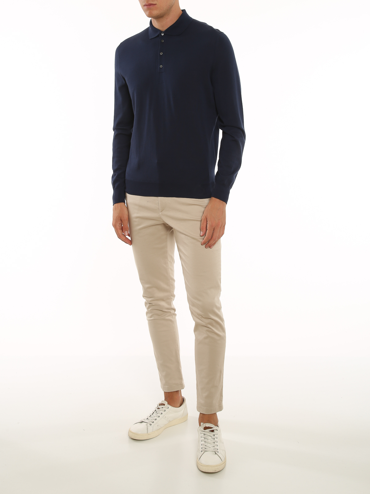140's merino superfine polo D0D145780 (Drumohr / ニット・セーター・カーディガン ) | Drumohr (ドルモア)(1)