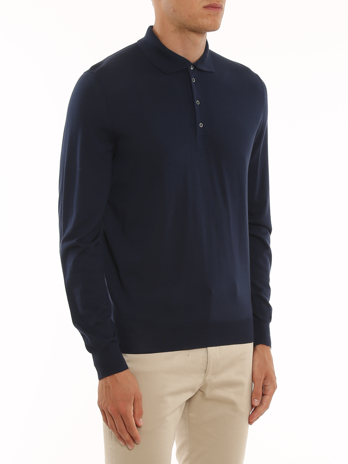 140's merino superfine polo D0D145780 (Drumohr / ニット・セーター・カーディガン ) | Drumohr (ドルモア)(4)