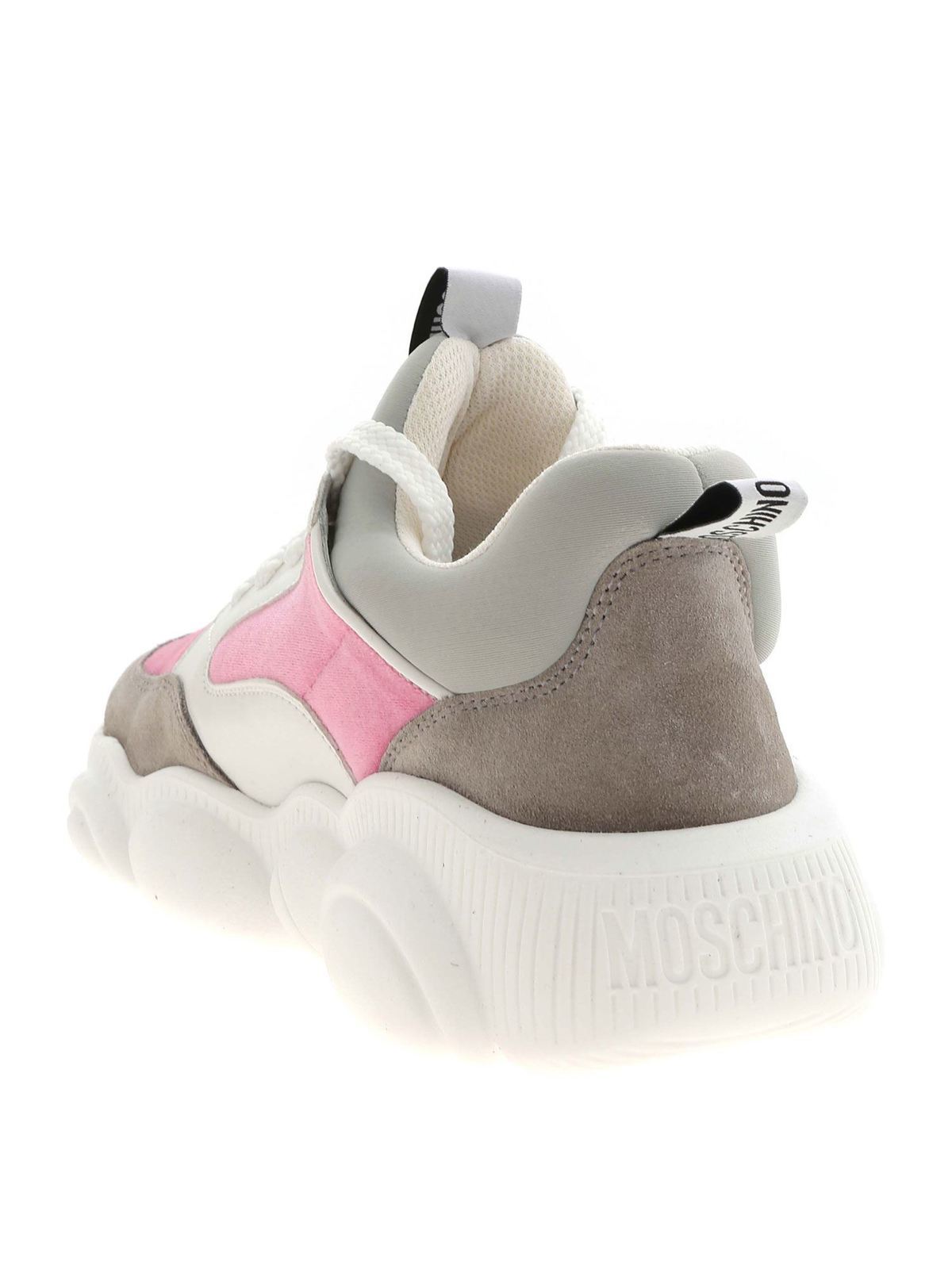 Teddy white sneakers featuring velvet detail MA15103G1BMU160A (MOSCHINO / スニーカー ) | MOSCHINO (モスキーノ)(2)