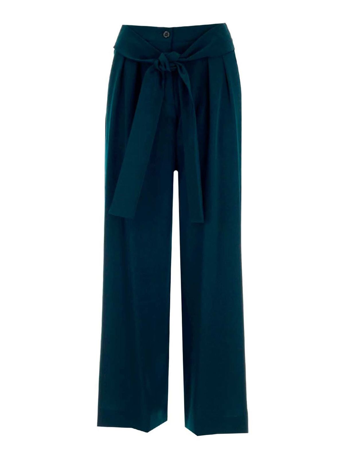 Wide leg trousers in blue CHS21APA020393M4 (See By Chloé / パンツ ) | See By Chloé (シーバイクロエ)