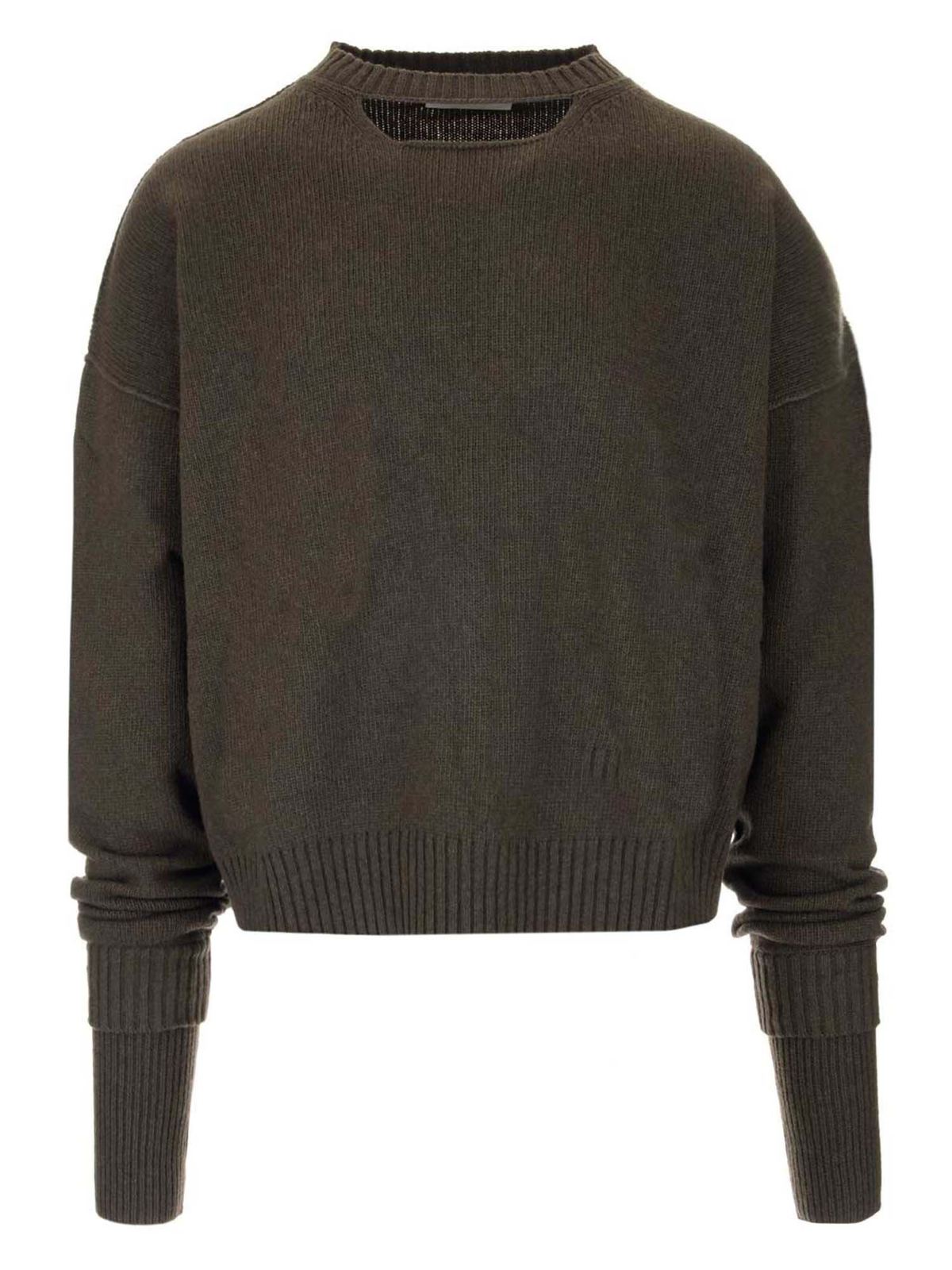 Crewneck sweater in green BMHE013F21KNI0015656 (AMBUSH / ニット・セーター・カーディガン ) | AMBUSH (アンブッシュ)