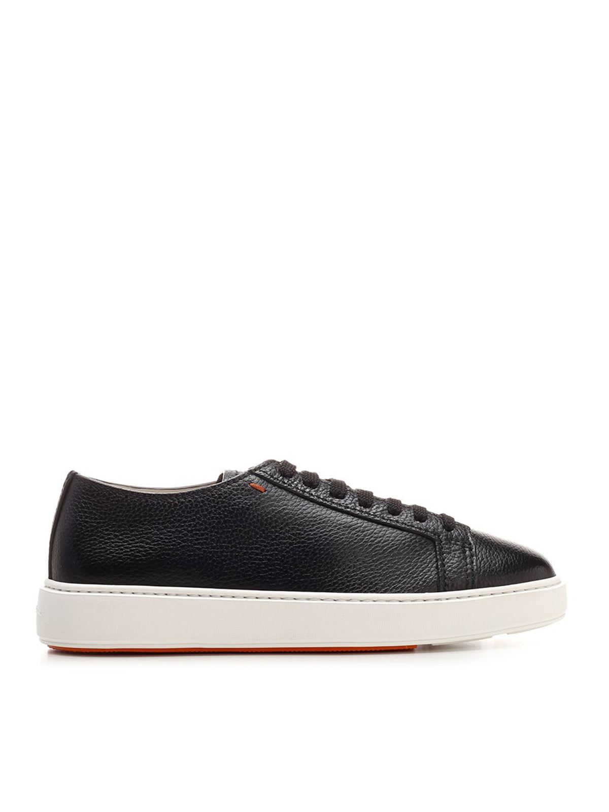 Hammered sneakers in black MBCD21571BARCMMDN01 (Santoni / スニーカー ) | Santoni (サントーニ)