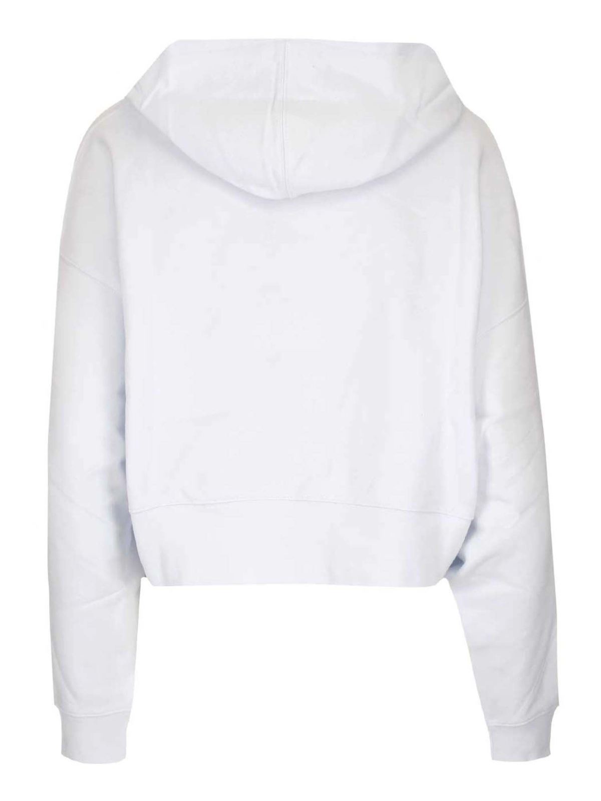 Logo hoodie in white 2000MDM50920000101 (MSGM / スウェット・フーディー ) | MSGM (エムエスジーエム)(1)