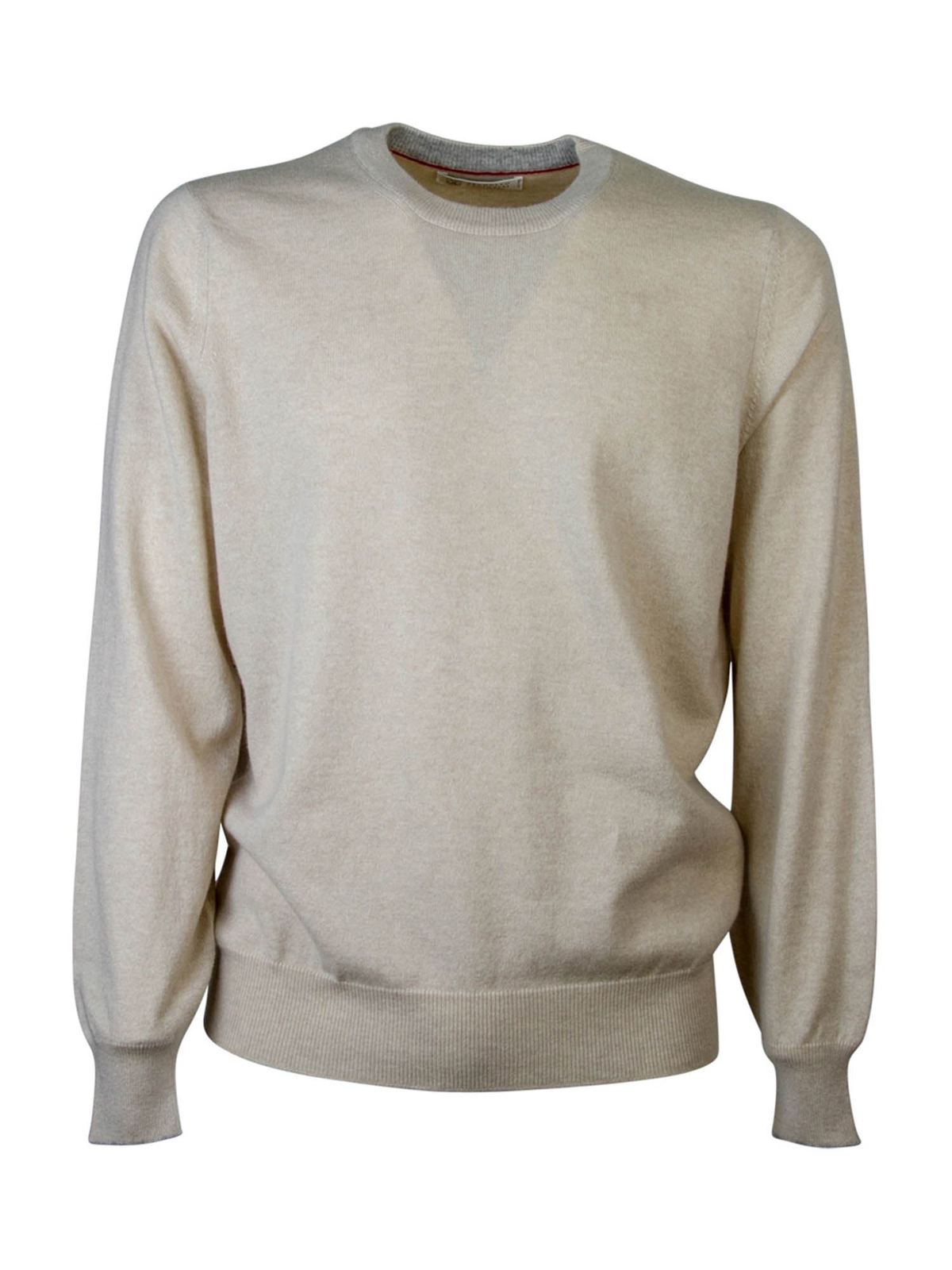 Cashmere pullover in sand color M2200100CS396 (Brunello Cucinelli / ニット・セーター・カーディガン ) | Brunello Cucinelli (ブルネロ・クチネリ)(1)