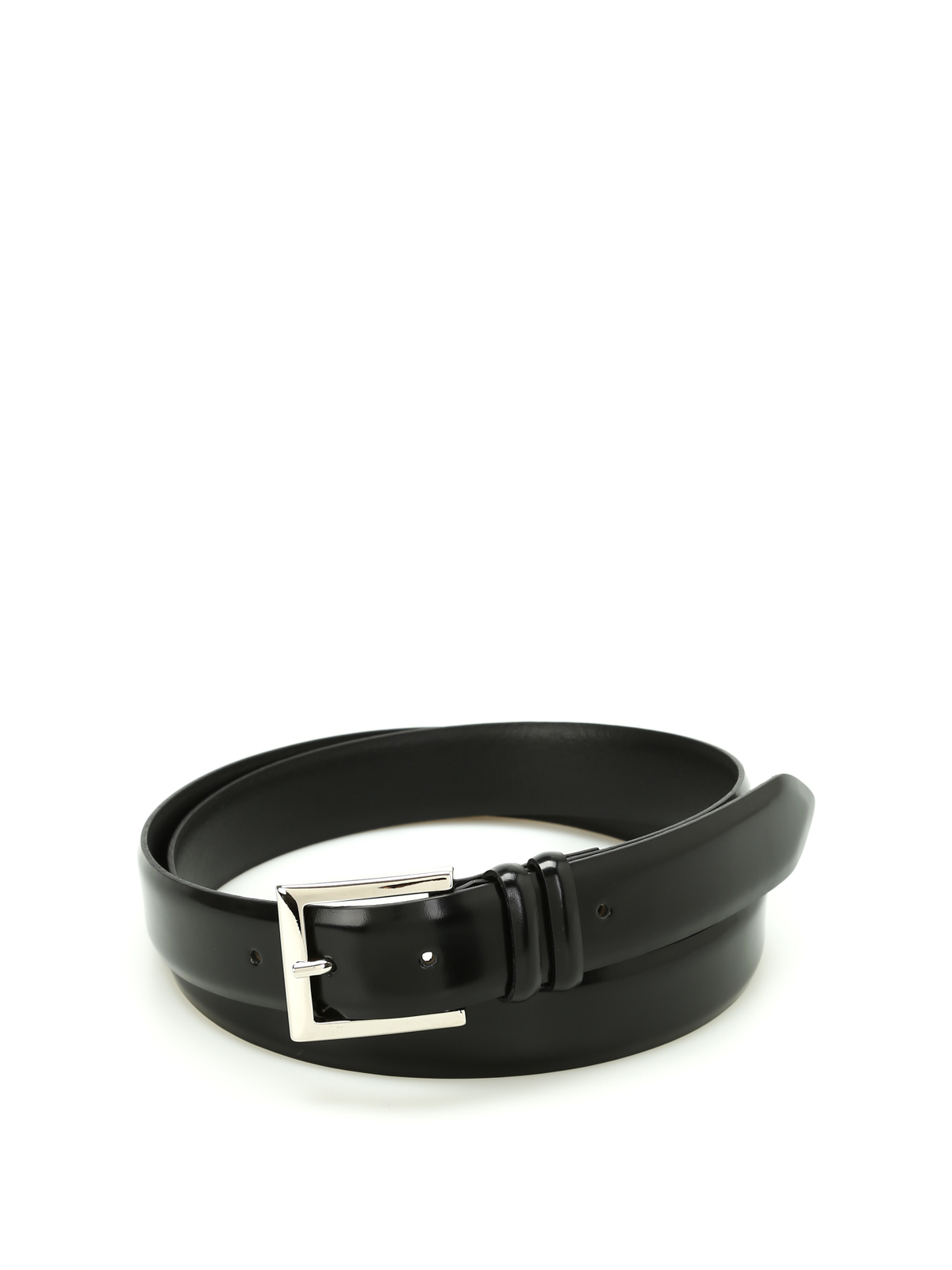 Polish leather belt U03201CALFNERO (ORCIANI / ベルト・サスペンダー ) | ORCIANI (オルチアーニ)