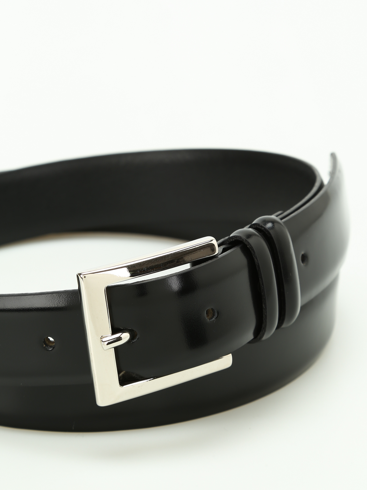 Polish leather belt U03201CALFNERO (ORCIANI / ベルト・サスペンダー ) | ORCIANI (オルチアーニ)(1)