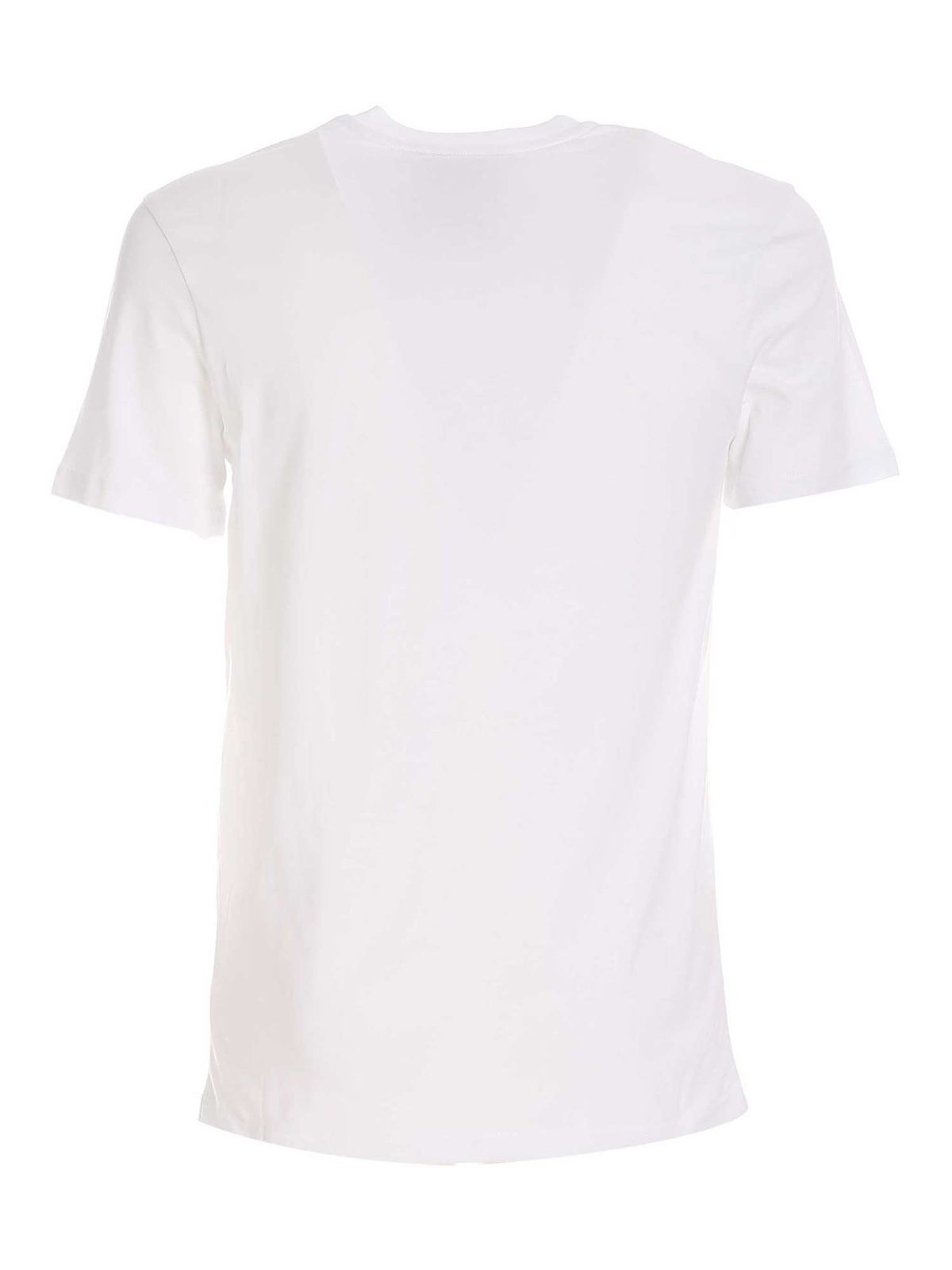 Logo print T-shirt in white 071952401001 (MOSCHINO / Tシャツ・カットソー ) | MOSCHINO (モスキーノ)(1)