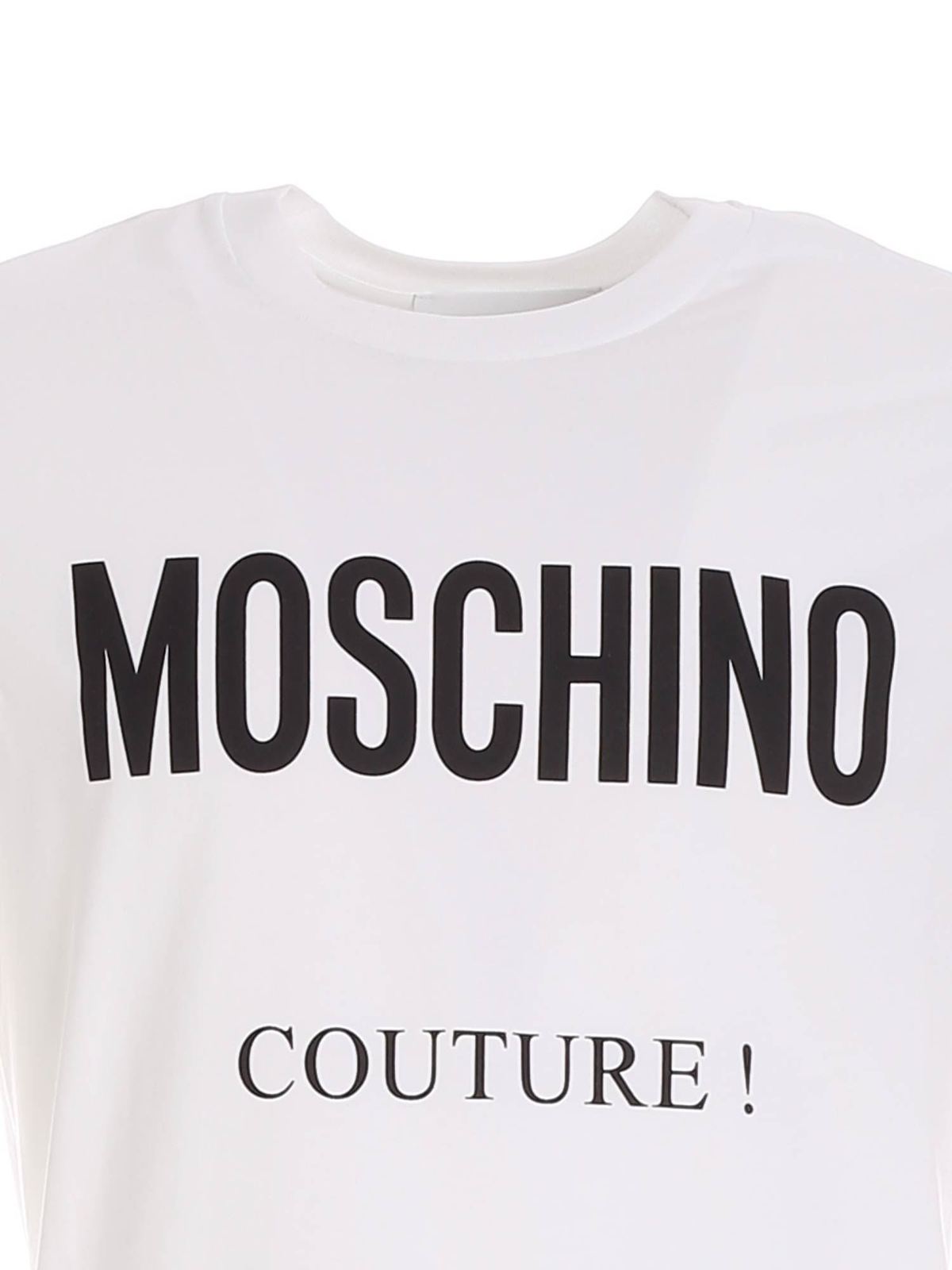 Logo print T-shirt in white 071952401001 (MOSCHINO / Tシャツ・カットソー ) | MOSCHINO (モスキーノ)(2)