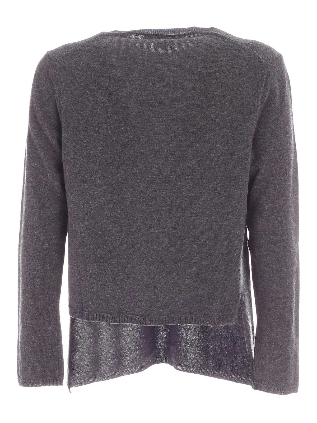 Embroidery 2020 pullover in grey W285042 (Comme Des Garçons SHIRT / ニット・セーター・カーディガン ) | Comme Des Garçons SHIRT (コムデギャルソン シャツ)(1)