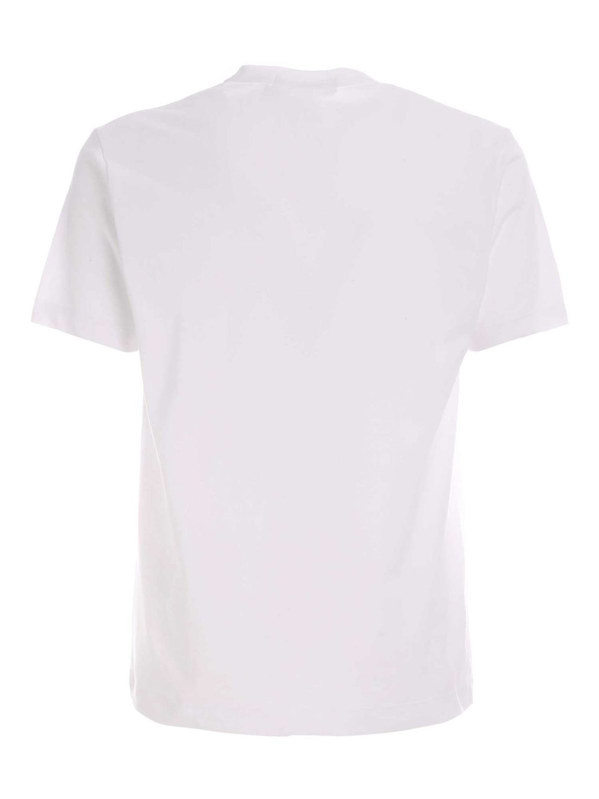 Reverse stitching T-shirt in white S281162 (Comme Des Garçons SHIRT / Tシャツ・カットソー ) | Comme Des Garçons SHIRT (コムデギャルソン シャツ)(1)