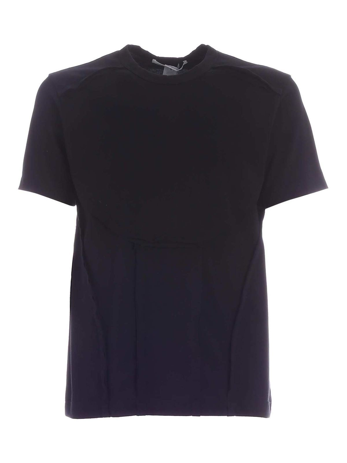 Reverse stitching T-shirt in black S281161 (Comme Des Garçons SHIRT / Tシャツ・カットソー ) | Comme Des Garçons SHIRT (コムデギャルソン シャツ)