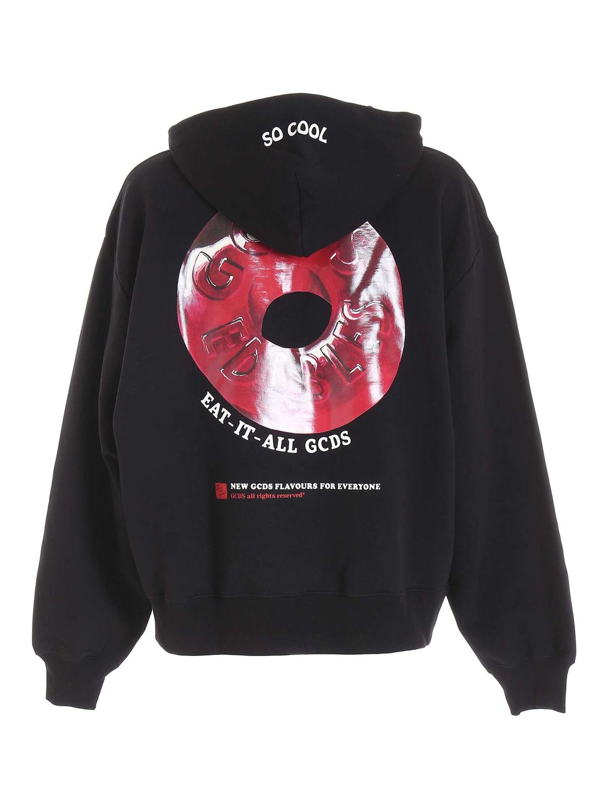 Candy hoodie in black FW22M02005202 (GCDS / スウェット・フーディー ) | GCDS (ジーシーディーエス)(1)