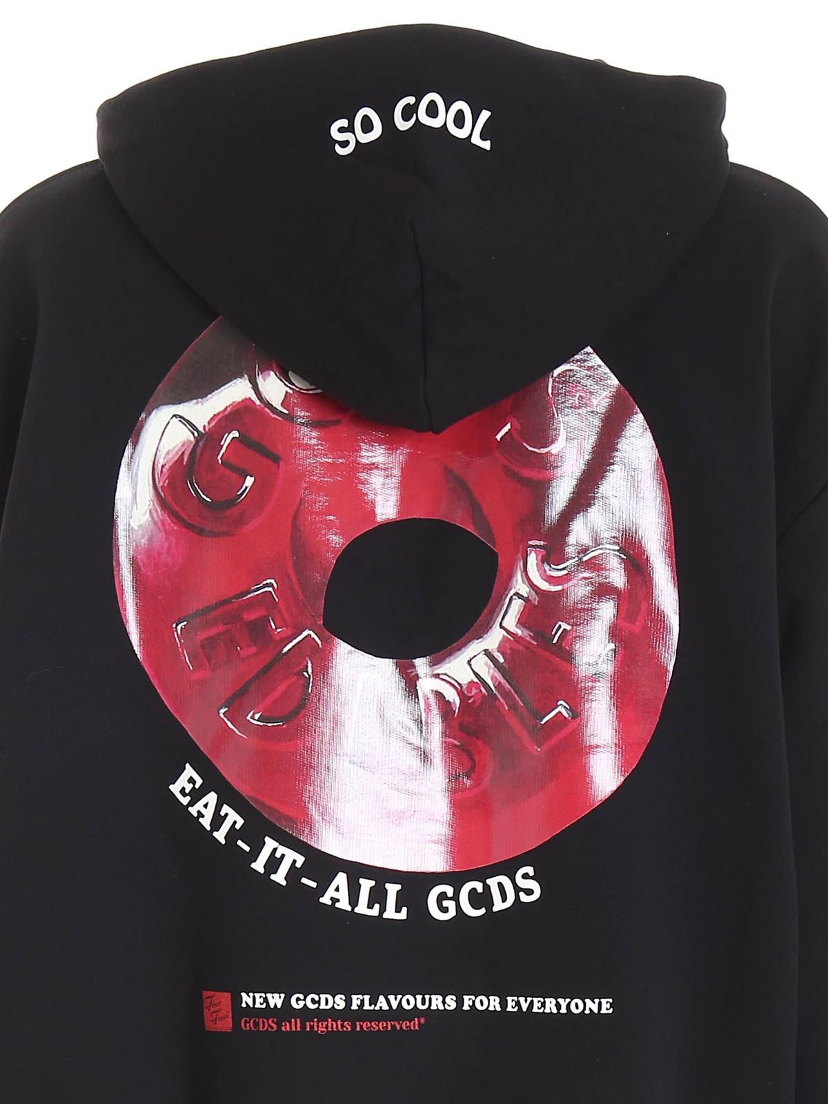 Candy hoodie in black FW22M02005202 (GCDS / スウェット・フーディー ) | GCDS (ジーシーディーエス)(2)