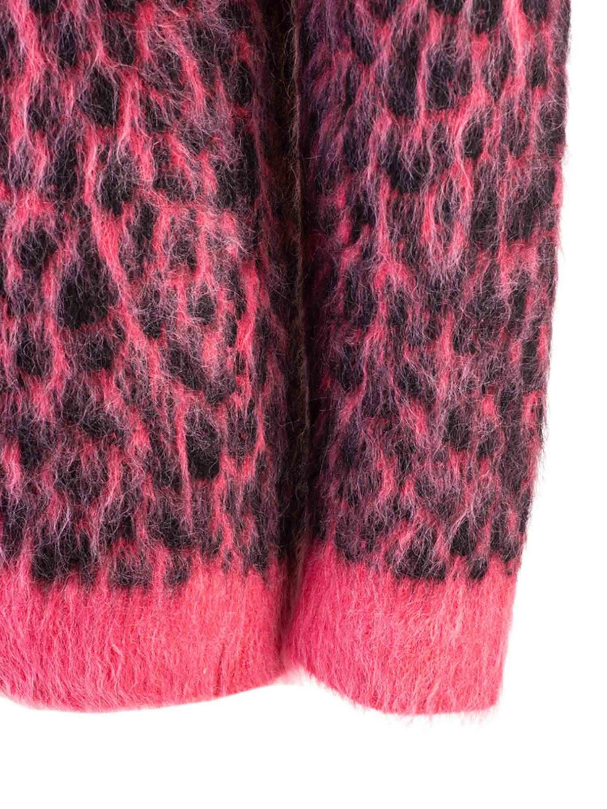 Animalier jacquard cardigan in pink 633897YATA25860 (Saint Laurent / ニット・セーター・カーディガン ) | Saint Laurent (サンローラン)(2)
