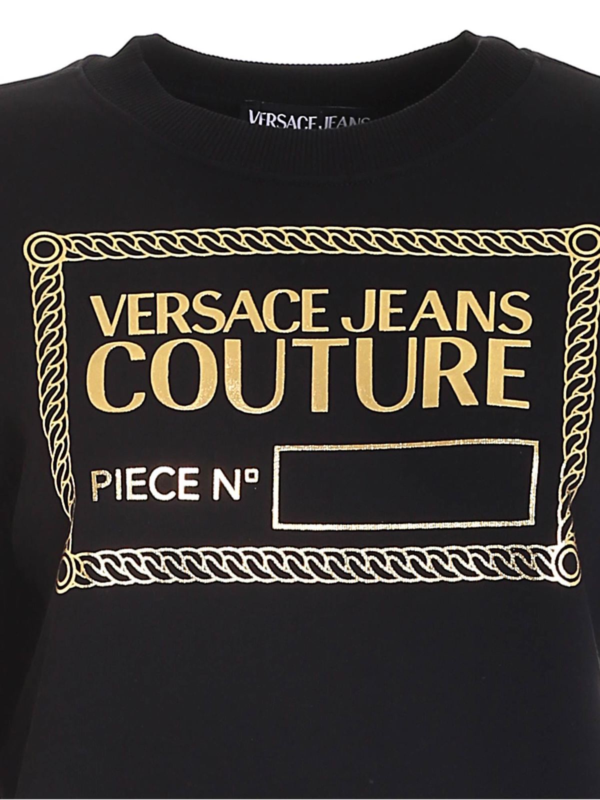 Logo sweatshirt in black 71HAIT12CF00TG89 (VERSACE JEANS COUTURE / スウェット・フーディー ) | VERSACE JEANS COUTURE (ヴェルサーチェ ジーンズ クチュール)(2)