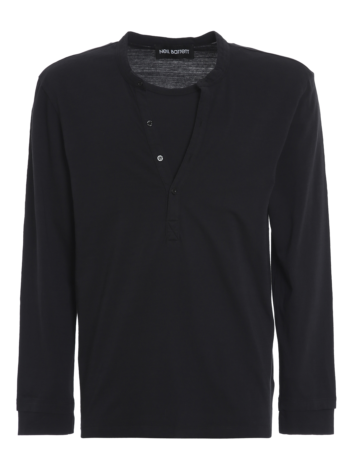 Layered effect T-shirt BJT845P507P0101 (NEIL BARRETT / Tシャツ・カットソー ) | NEIL BARRETT (ニールバレット)