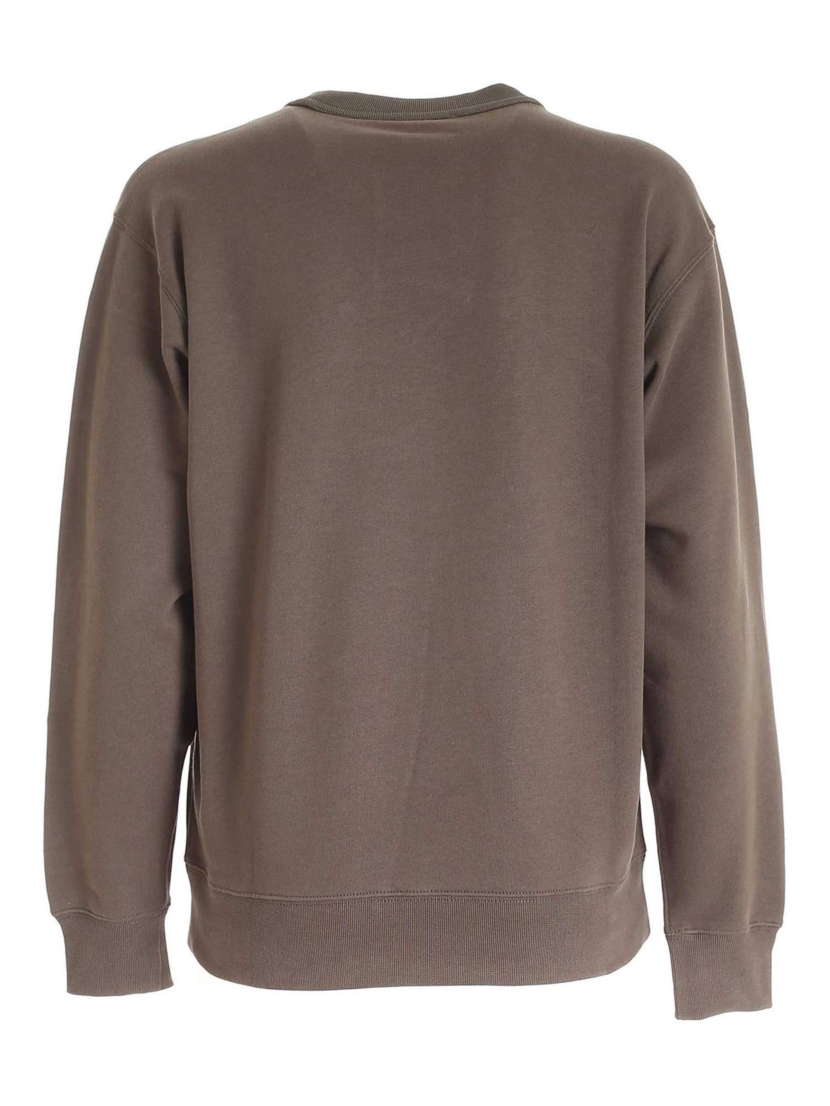 Logo print sweatshirt in Military green FB62SW8214ML52 (KENZO / スウェット・フーディー ) | KENZO (ケンゾー)(1)