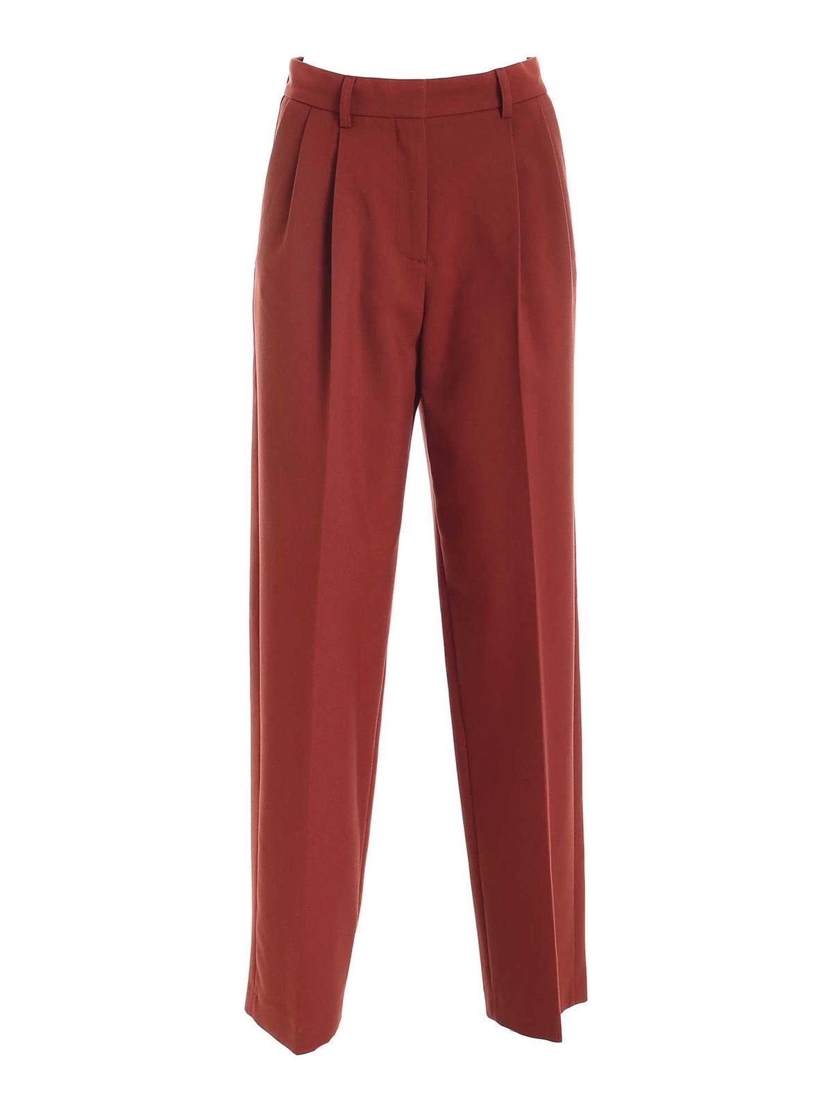 Loose fit pants in brown CHS21APA0302826H (See By Chloé / パンツ ) | See By Chloé (シーバイクロエ)