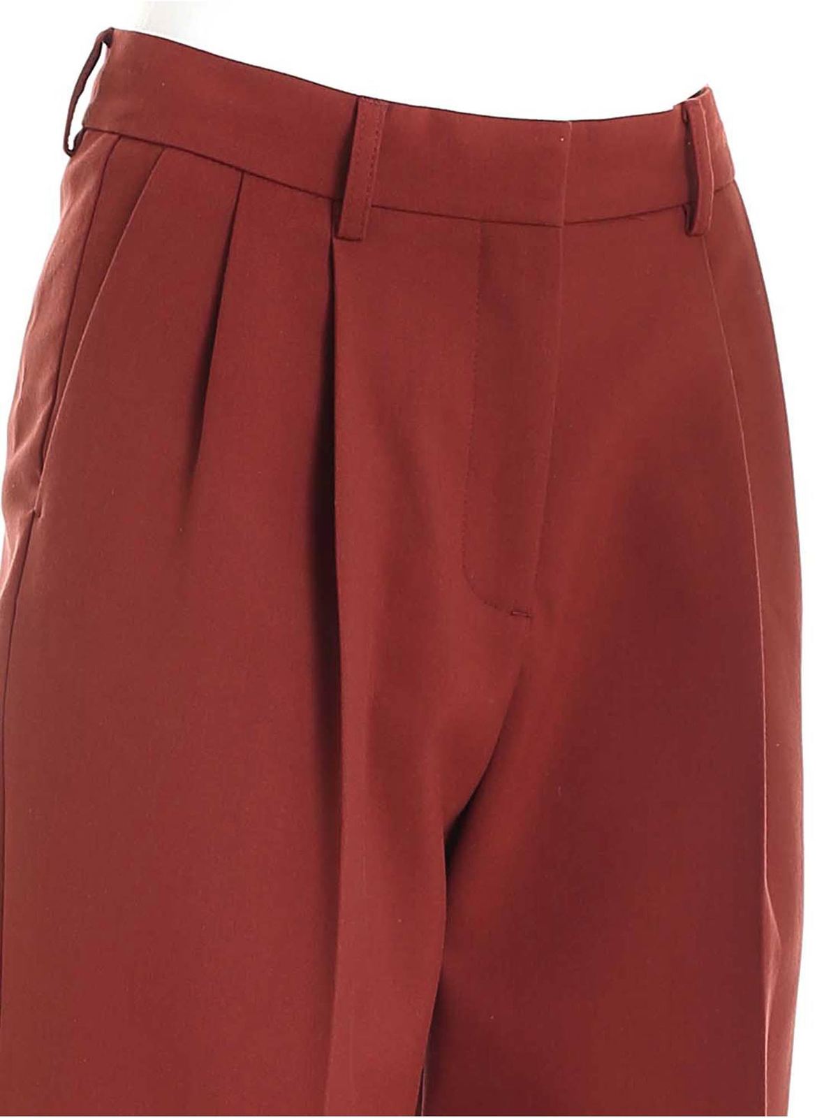 Loose fit pants in brown CHS21APA0302826H (See By Chloé / パンツ ) | See By Chloé (シーバイクロエ)(2)