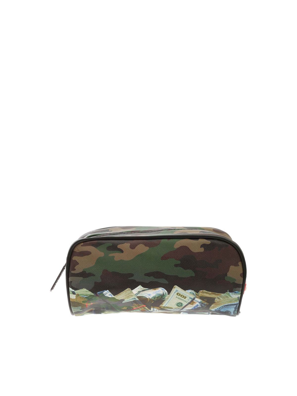 Camouflage beauty case in green 910B3293NSZ (SPRAYGROUND / クラッチバッグ・ポーチ ) | SPRAYGROUND (スプレーグラウンド)