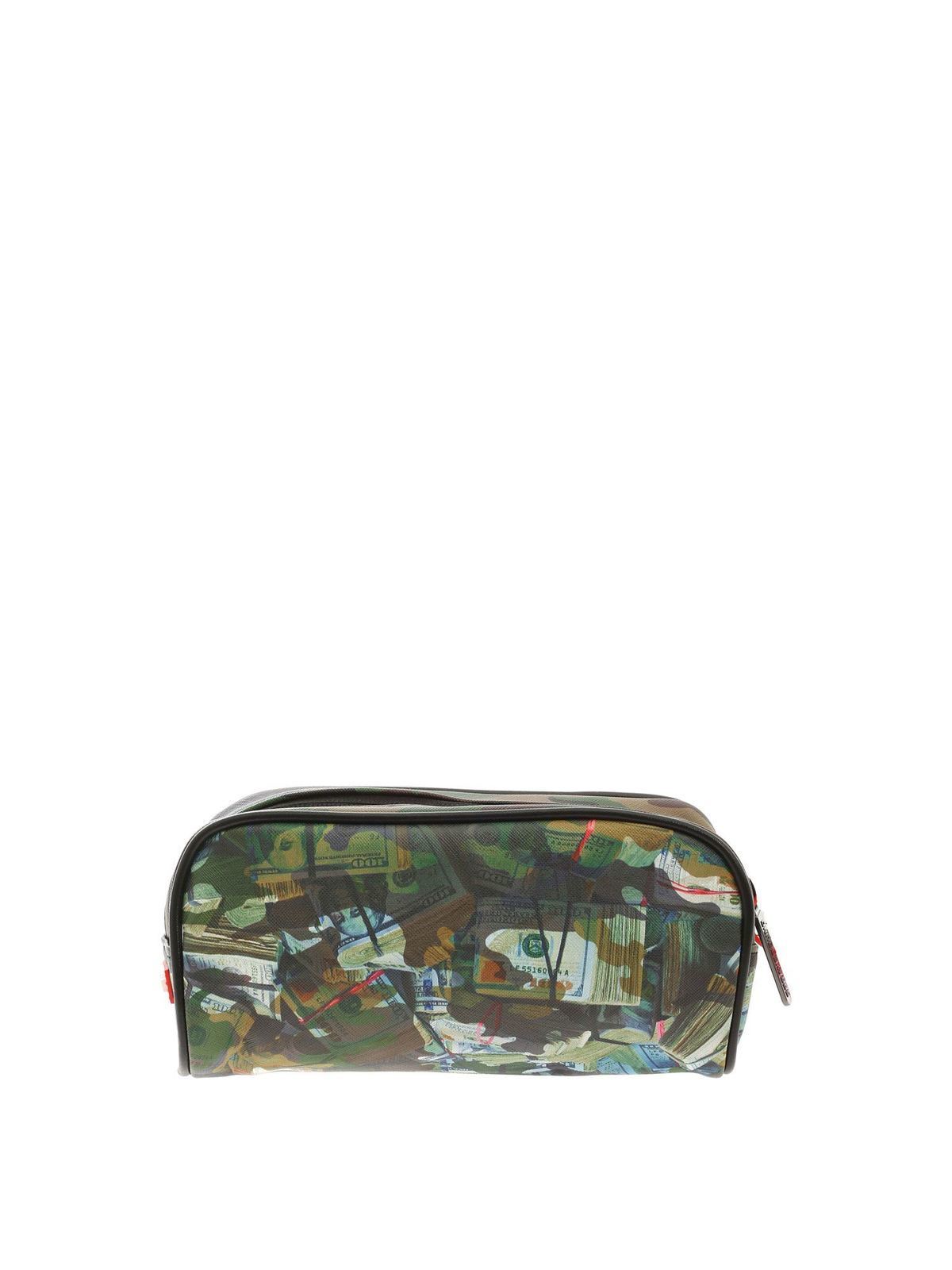 Camouflage beauty case in green 910B3293NSZ (SPRAYGROUND / クラッチバッグ・ポーチ ) | SPRAYGROUND (スプレーグラウンド)(1)