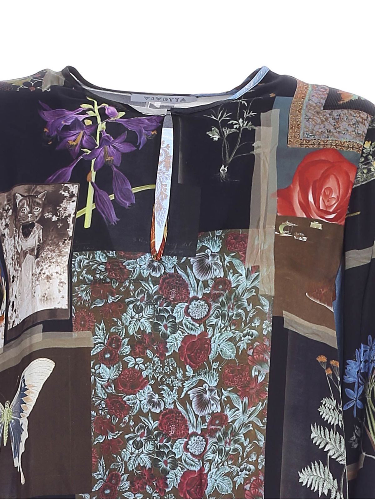 Printed multicolor flounced dress 20IV2M0H1825108S9Y1 (VIVETTA / ワンピース・ドレス・オールインワン ) | VIVETTA (ヴィヴェッタ)(2)