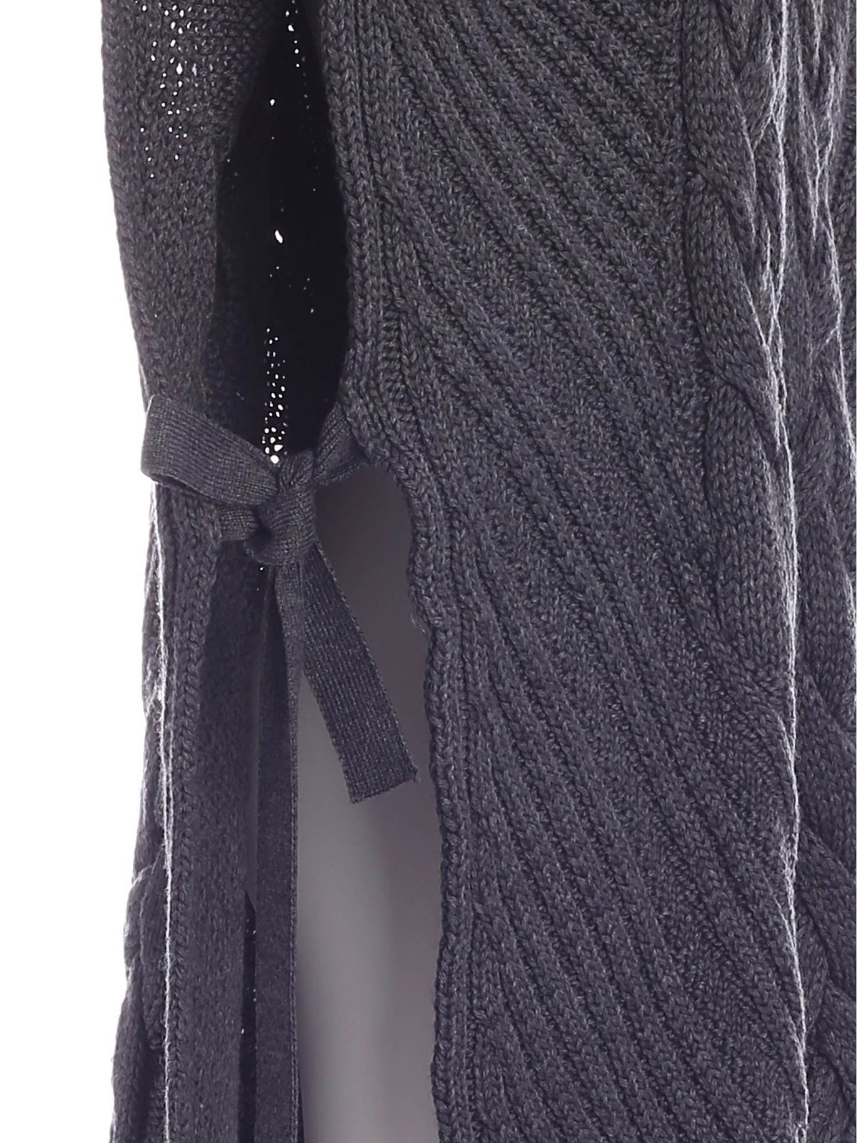 High neck poncho in grey 20IV2M0A00570988928 (VIVETTA / コート・ダウン ) | VIVETTA (ヴィヴェッタ)(2)