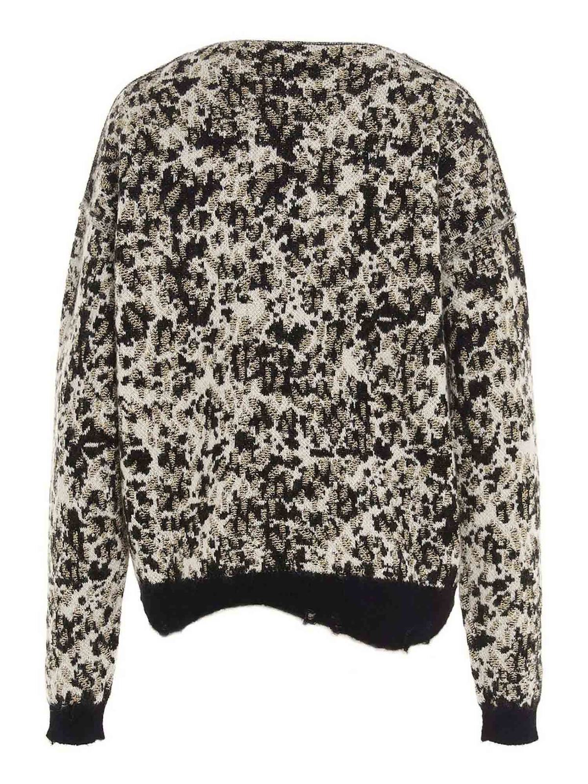 Animal printed wool mohair blend jumper 632020YARZ21982 (Saint Laurent / ニット・セーター・カーディガン ) | Saint Laurent (サンローラン)(1)