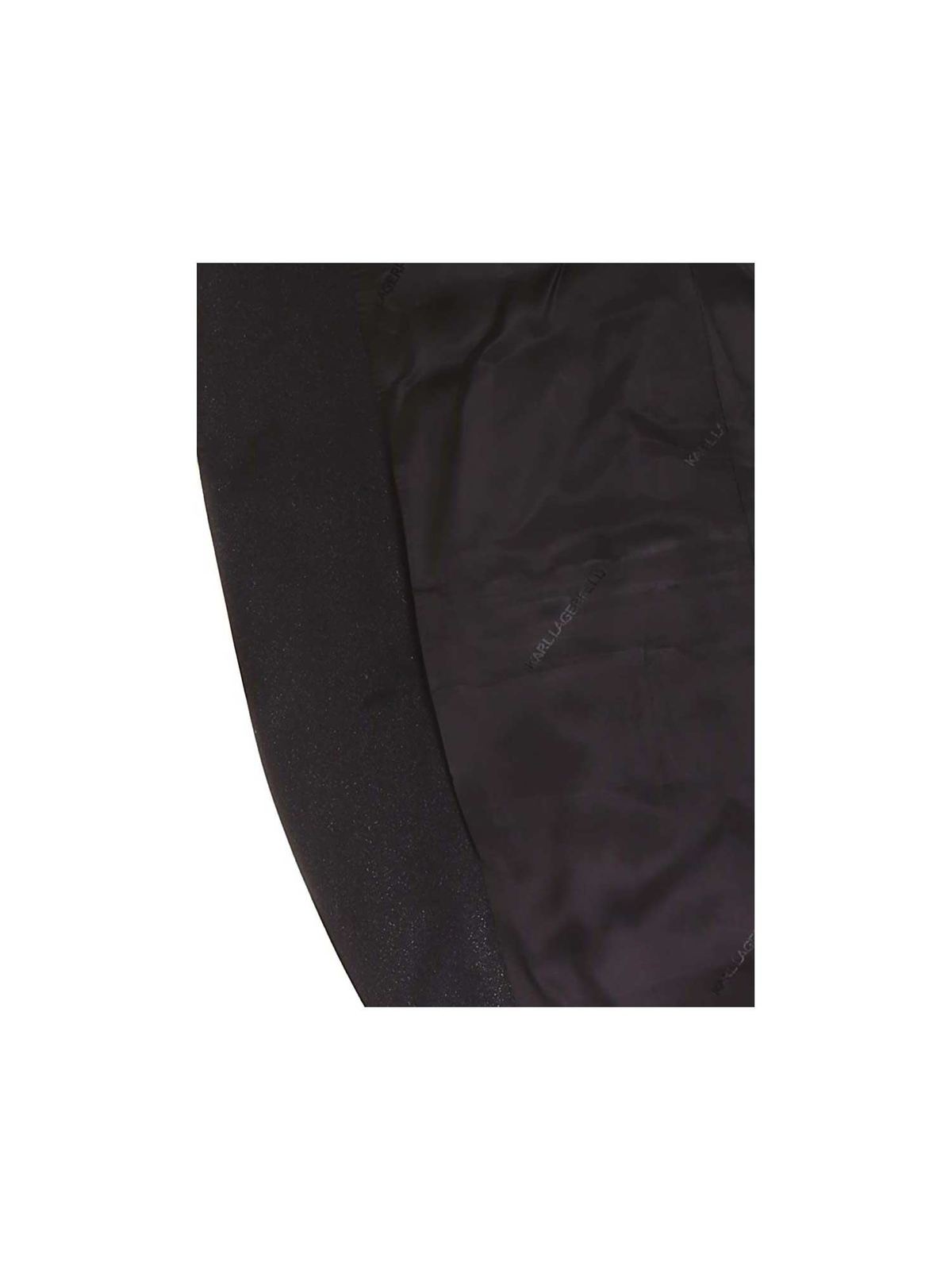 Lamé detail jacket in black 155242502083990 (KARL LAGERFELD / スーツ・ジャケット ) | KARL LAGERFELD (カール・ラガーフェルド)(3)