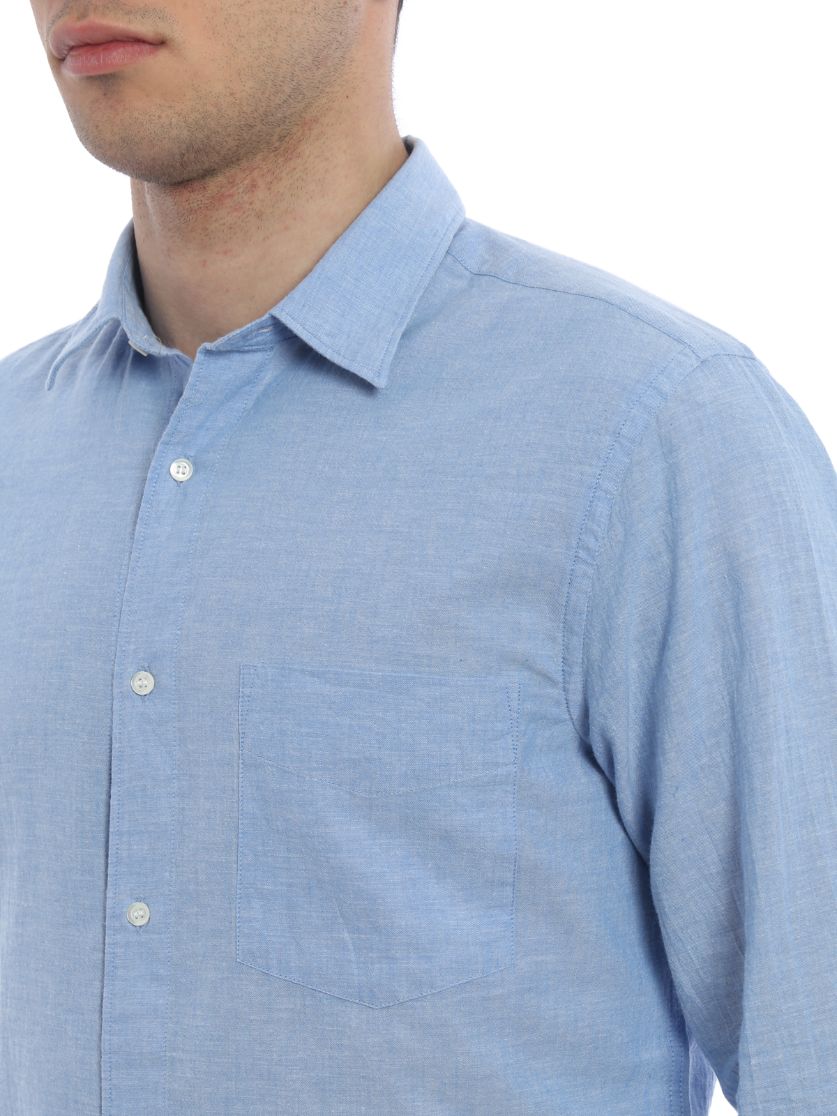 Melange cotton shirt CC02F02501051 (ASPESI / シャツ・ブラウス ) | ASPESI (アスペジ)(4)