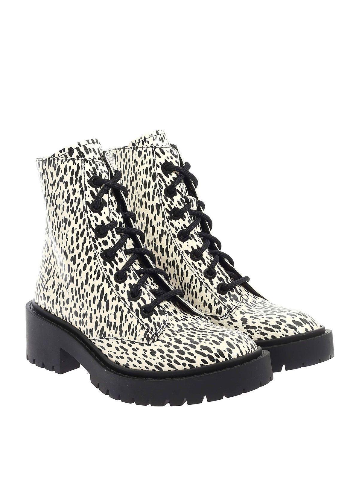 Pike Lace Up ankle boots in ecru color 2BT340L7703 (KENZO / ブーツ ) | KENZO (ケンゾー)(1)