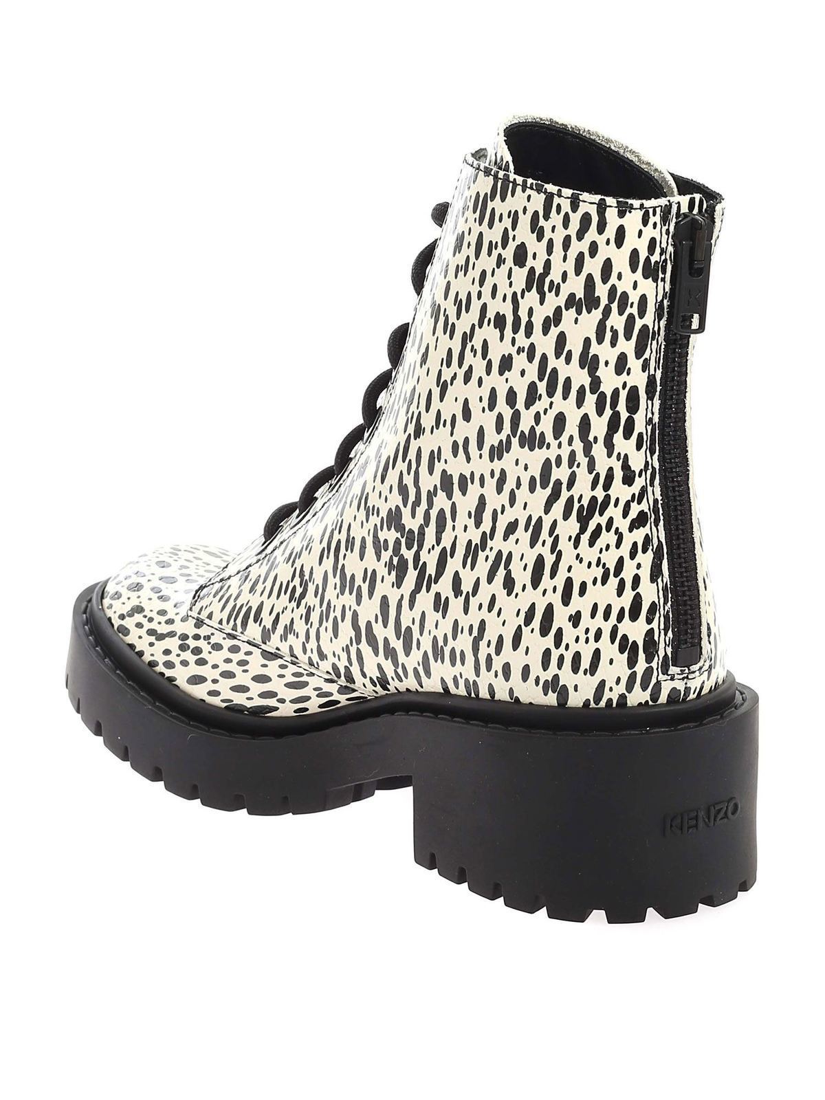 Pike Lace Up ankle boots in ecru color 2BT340L7703 (KENZO / ブーツ ) | KENZO (ケンゾー)(2)