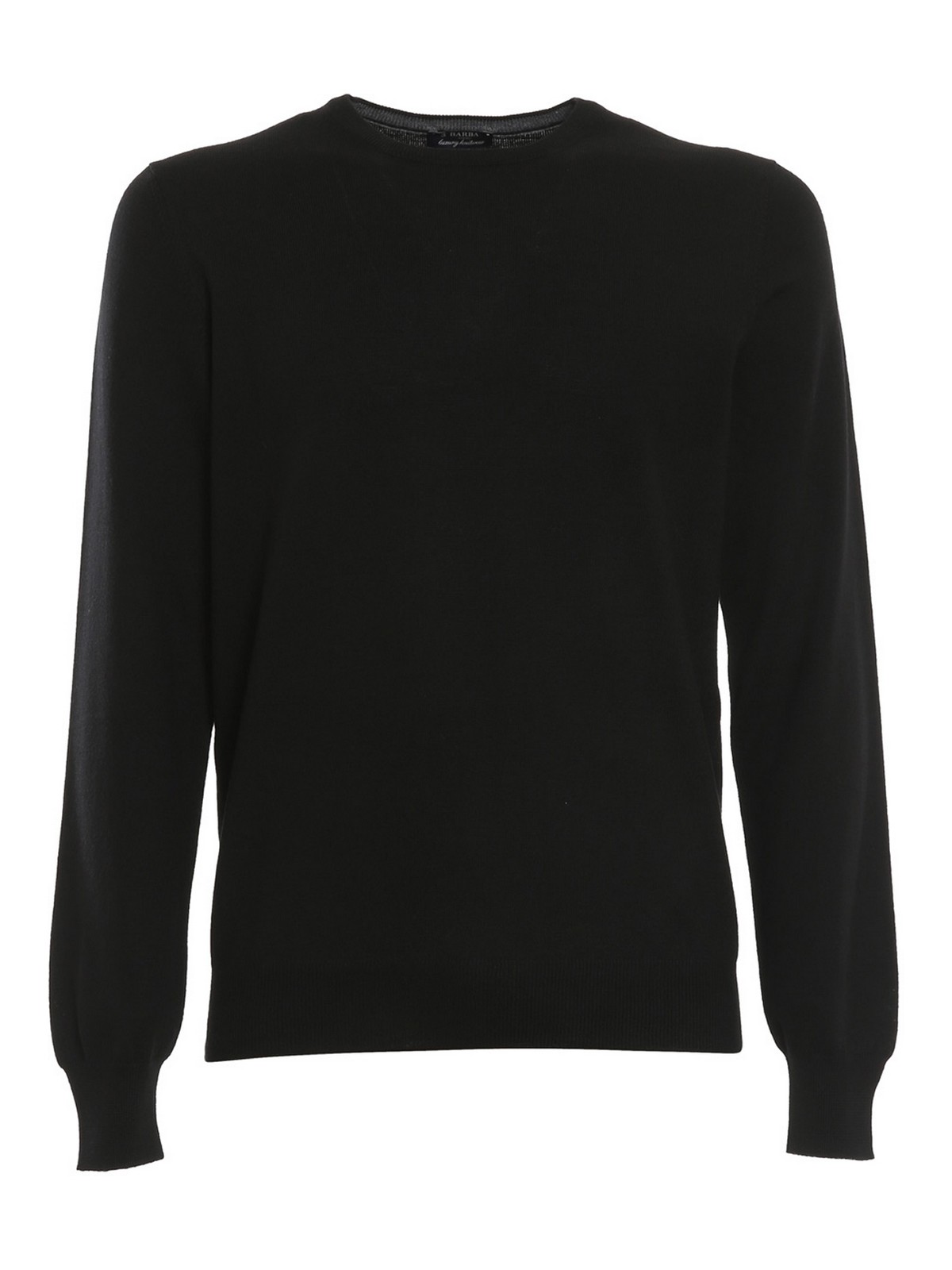 Pure virgin wool crew neck sweater 1429055567099NERO (BARBA / ニット・セーター・カーディガン ) | BARBA (バルバ)