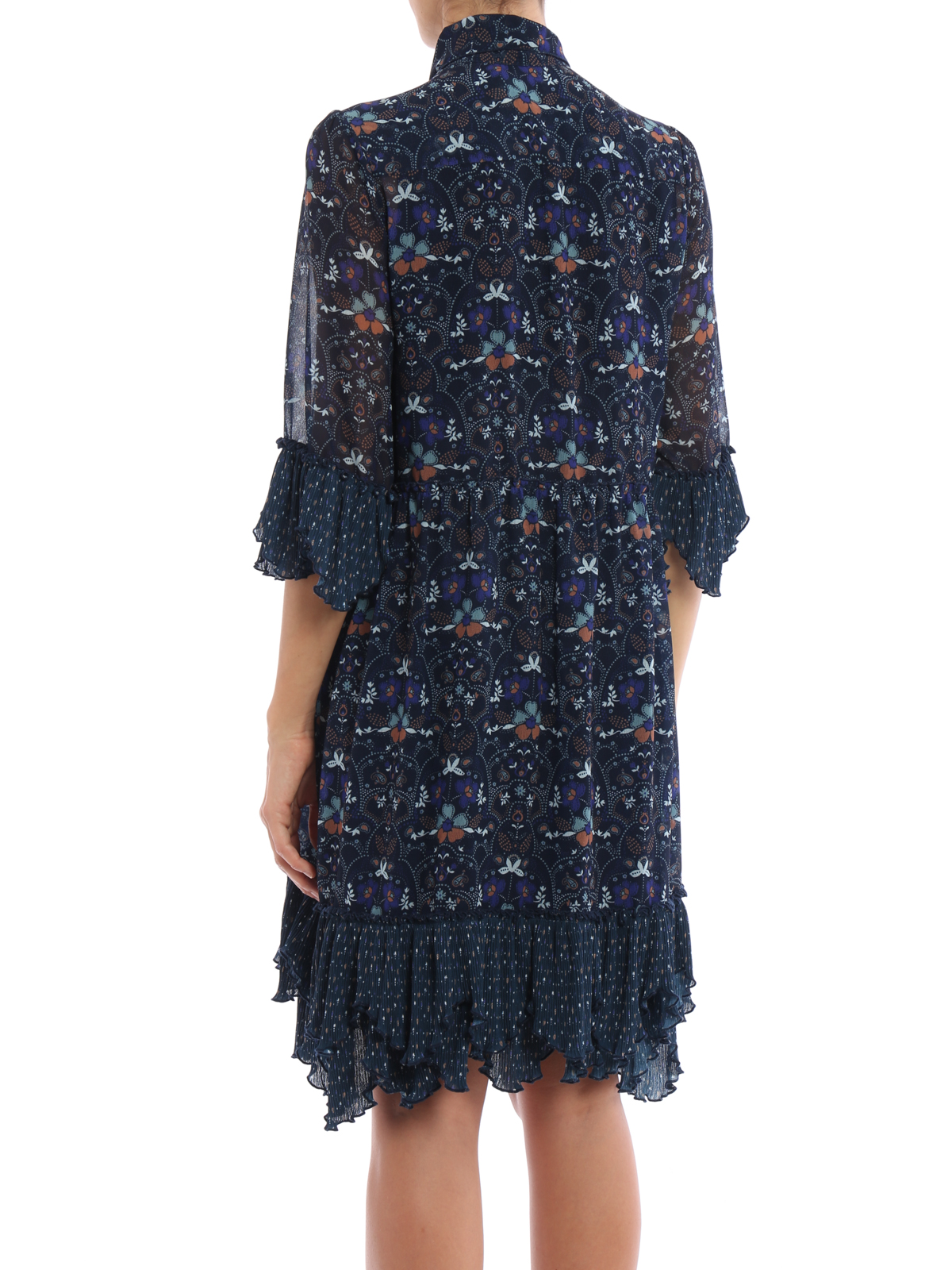 Russian Folk print flounced dress S7ARO24S7A030SKZ (See By Chloé / ワンピース・ドレス・オールインワン ) | See By Chloé (シーバイクロエ)(2)