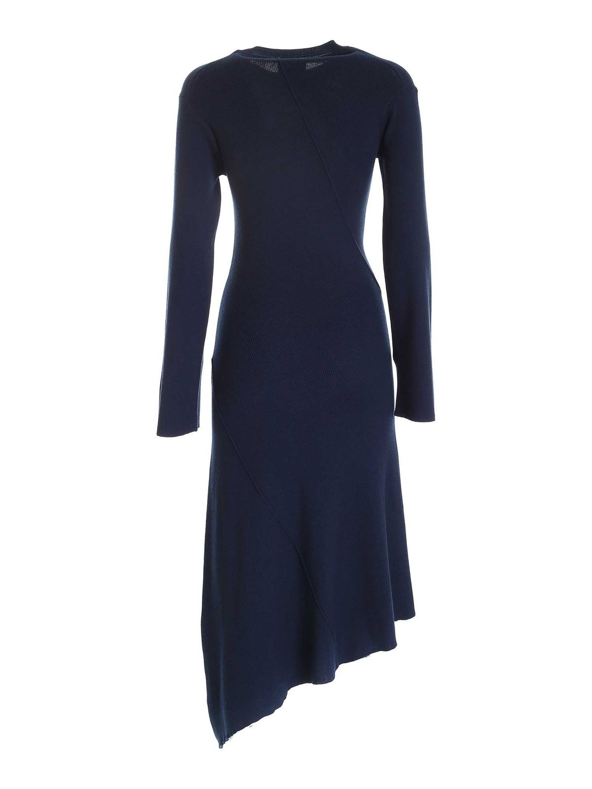 Asymmetrical dress in blue FB62RO6113AC79 (KENZO / ワンピース・ドレス・オールインワン ) | KENZO (ケンゾー)(1)