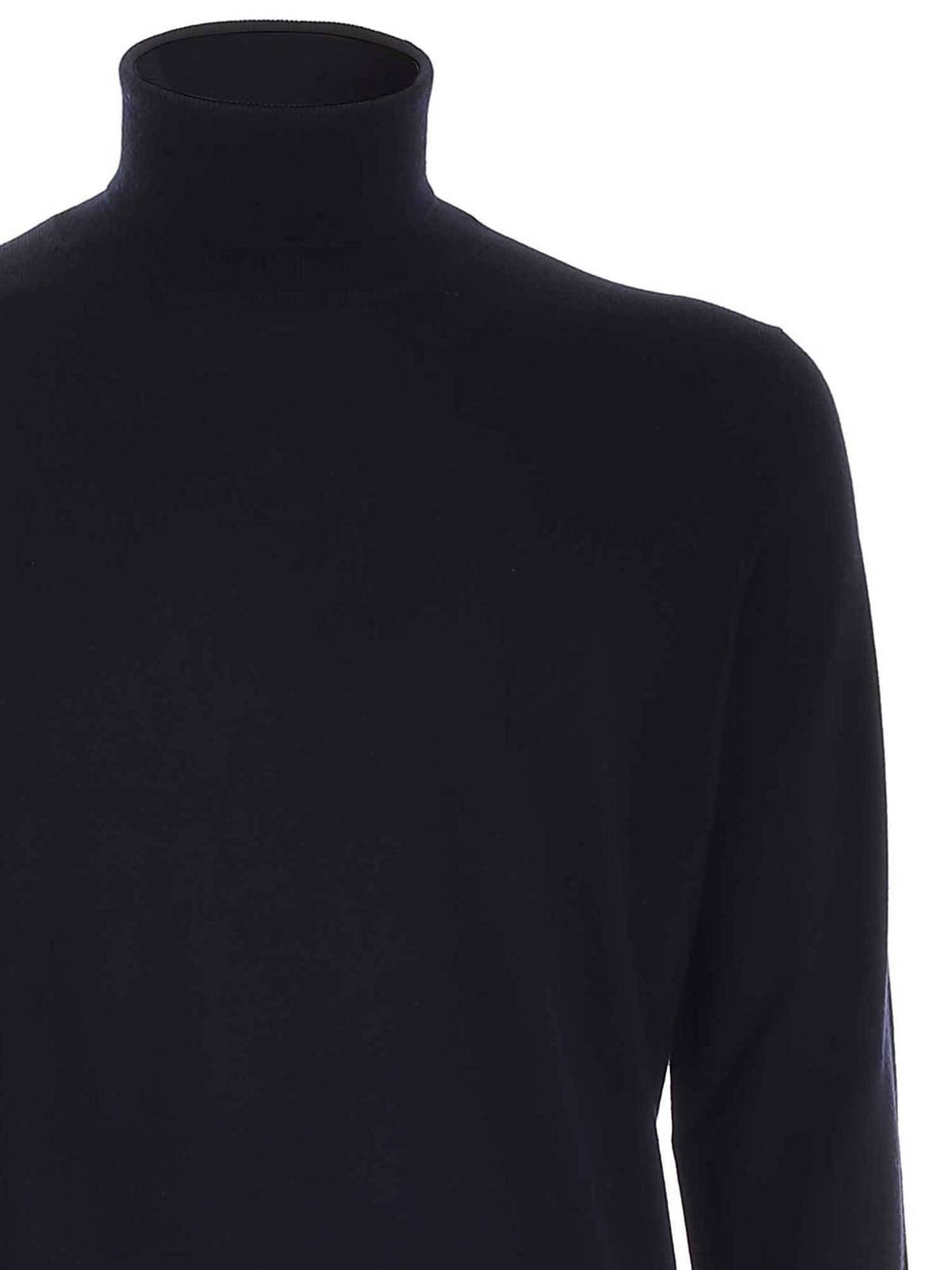 Lightweight turtleneck in blue NMMC1432440CQTU807 (Fay / ニット・セーター・カーディガン ) | Fay (フェイ)(2)