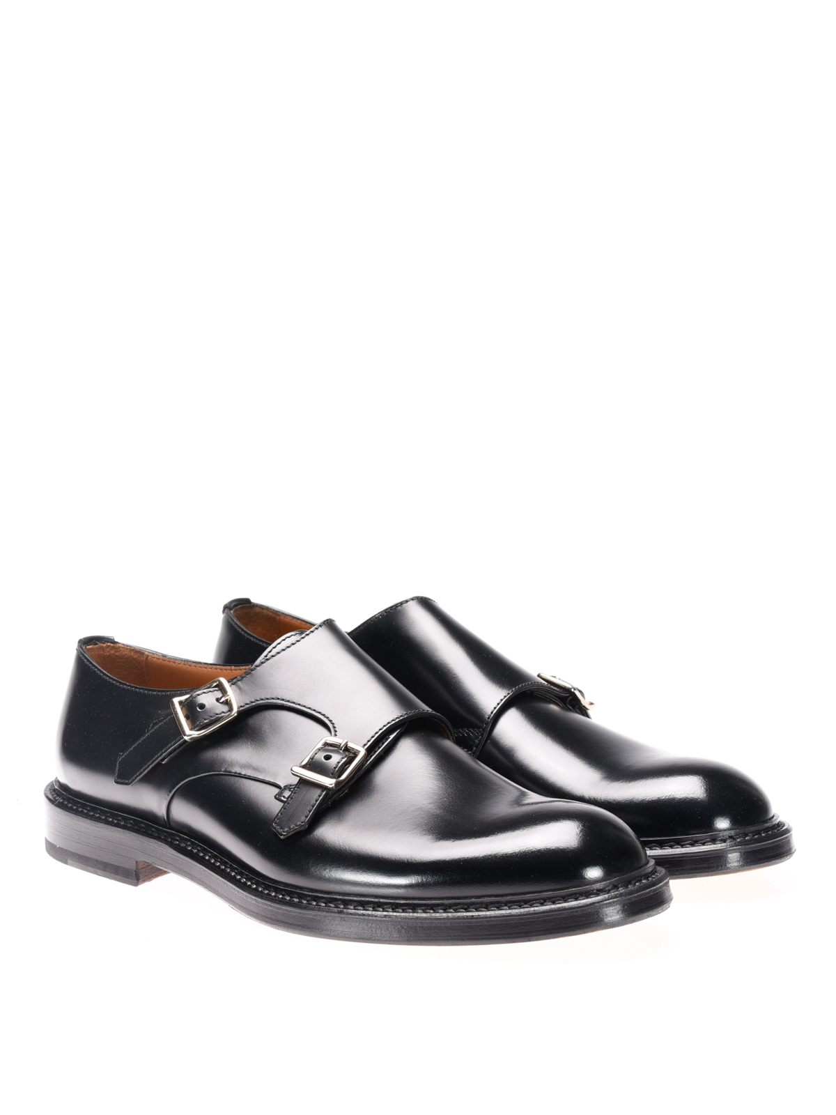 Leather classic monk straps DU1383SIENUF007NN00 (DOUCAL'S / レースアップ ) | DOUCAL'S (デュカルス)(1)