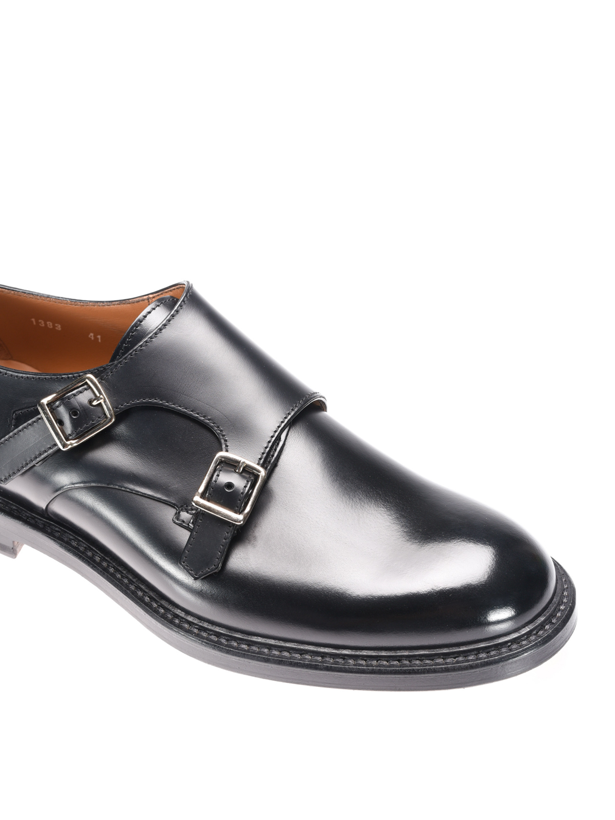 Leather classic monk straps DU1383SIENUF007NN00 (DOUCAL'S / レースアップ ) | DOUCAL'S (デュカルス)(2)