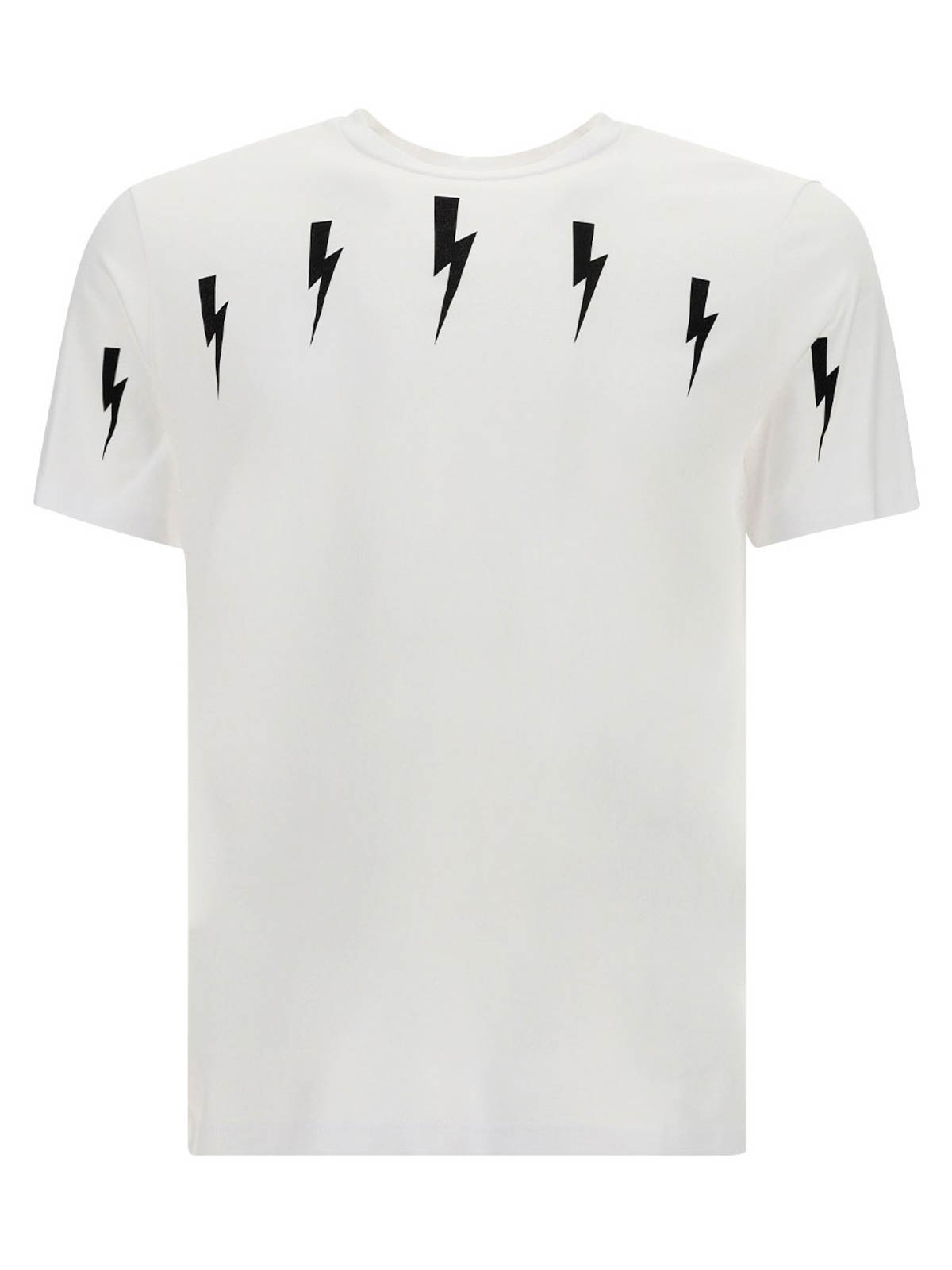Lightning print cotton T-shirt PBJT806SP520S526 (NEIL BARRETT / Tシャツ・カットソー ) | NEIL BARRETT (ニールバレット)